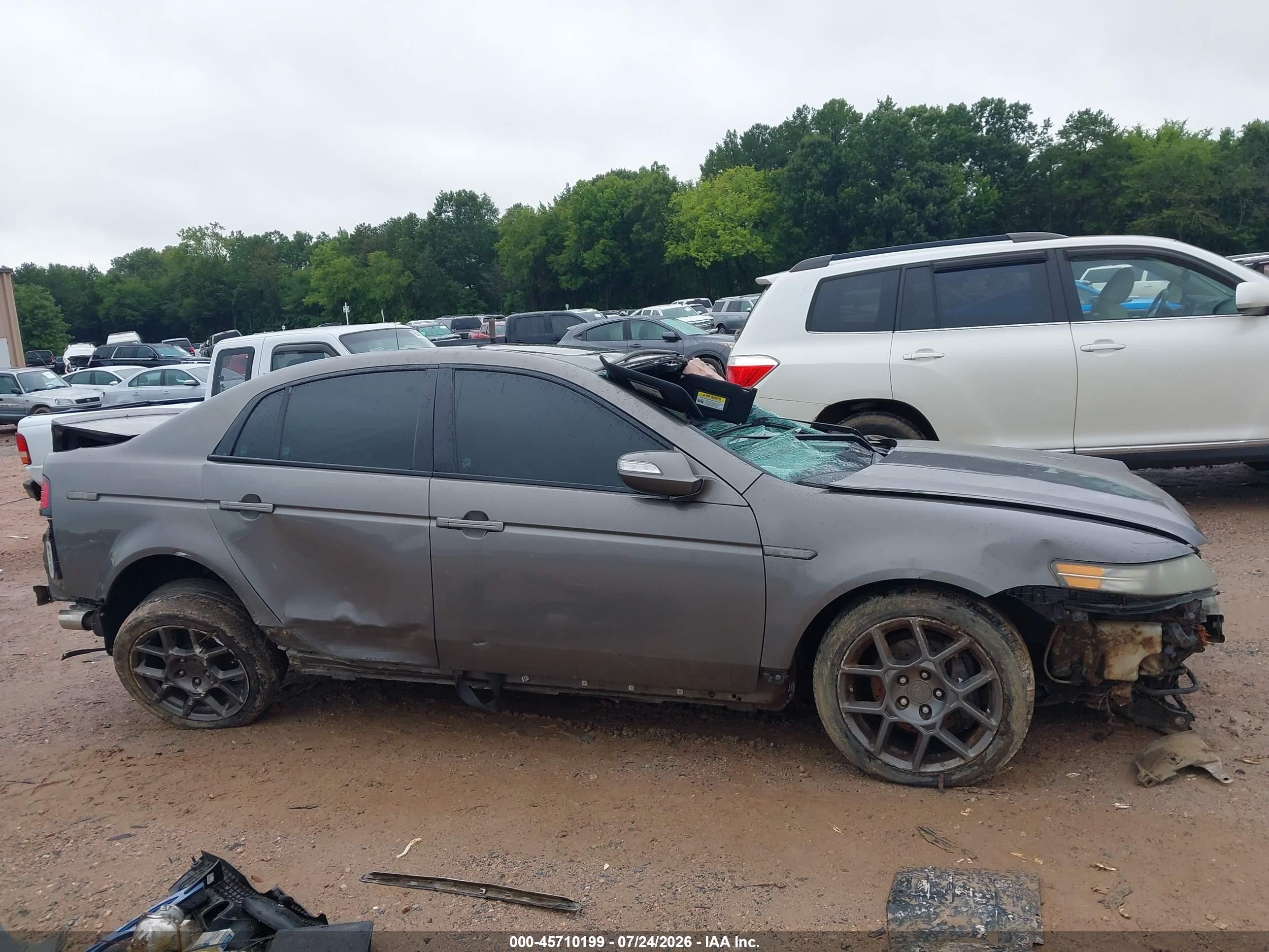 2008 Acura Tl Type S Gray vin: 19UUA76578A000255