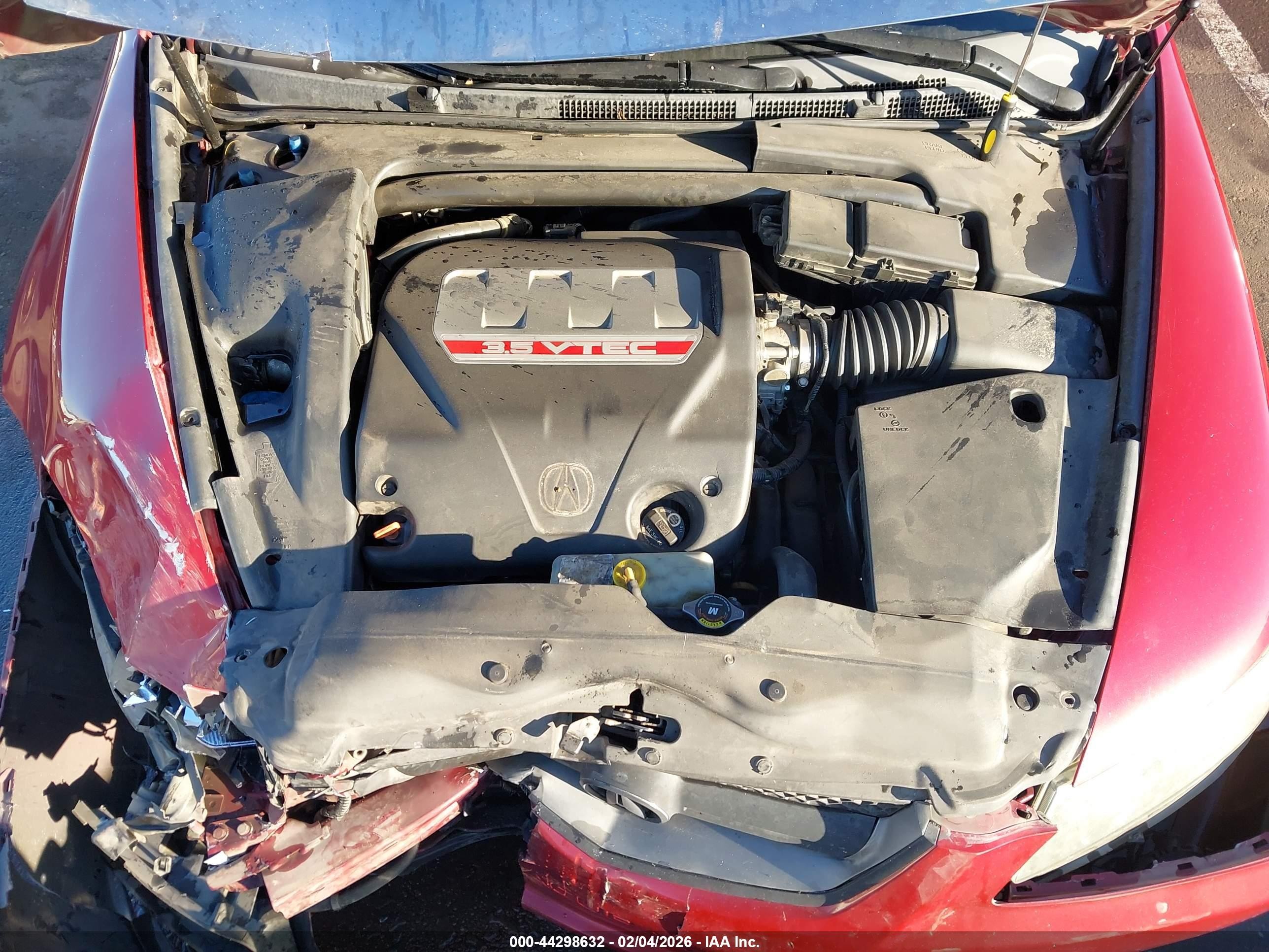 2008 Acura Tl Type S Red vin: 19UUA76578A034132
