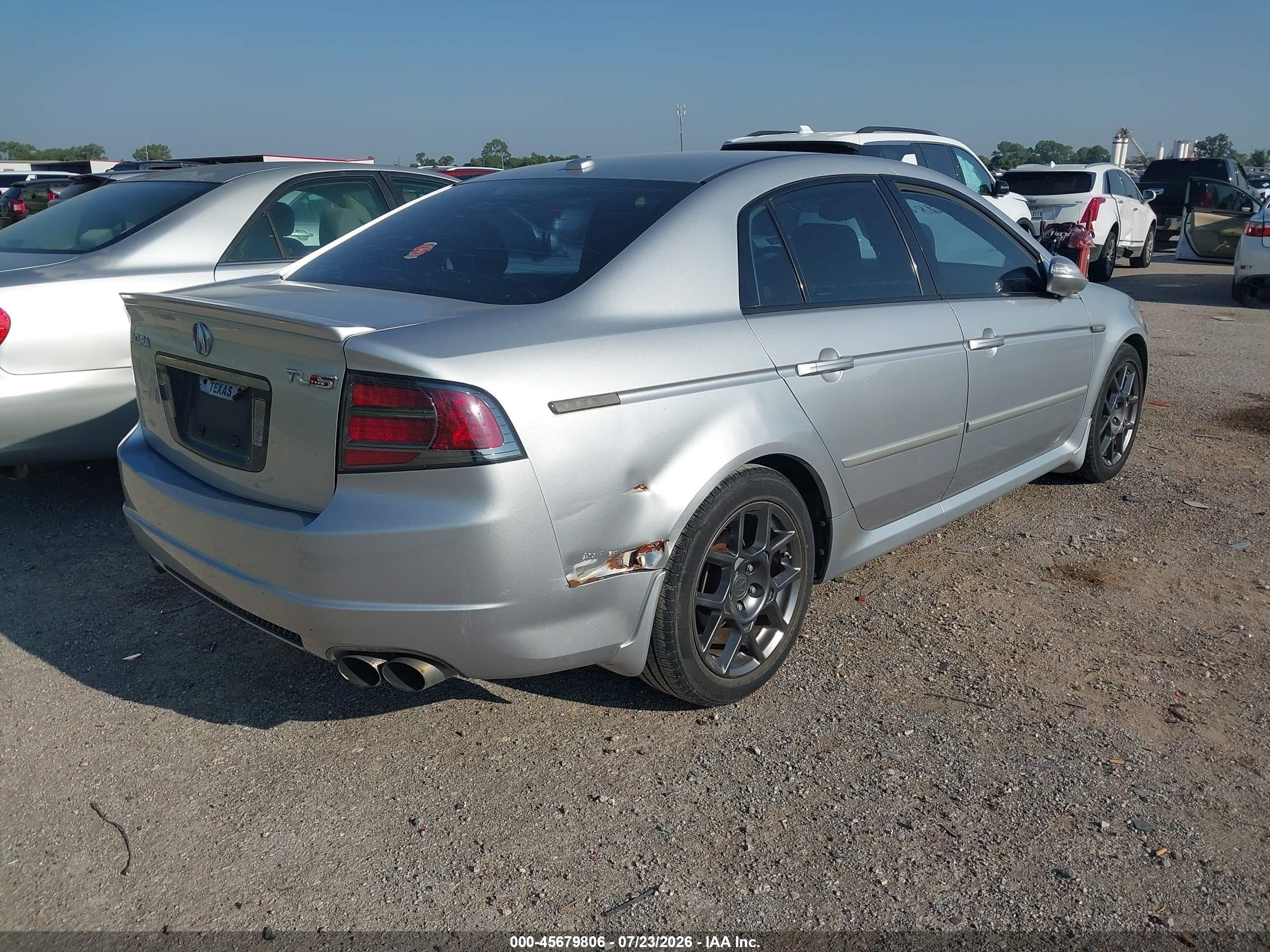 2008 Acura Tl Type S Silver vin: 19UUA76578A043090