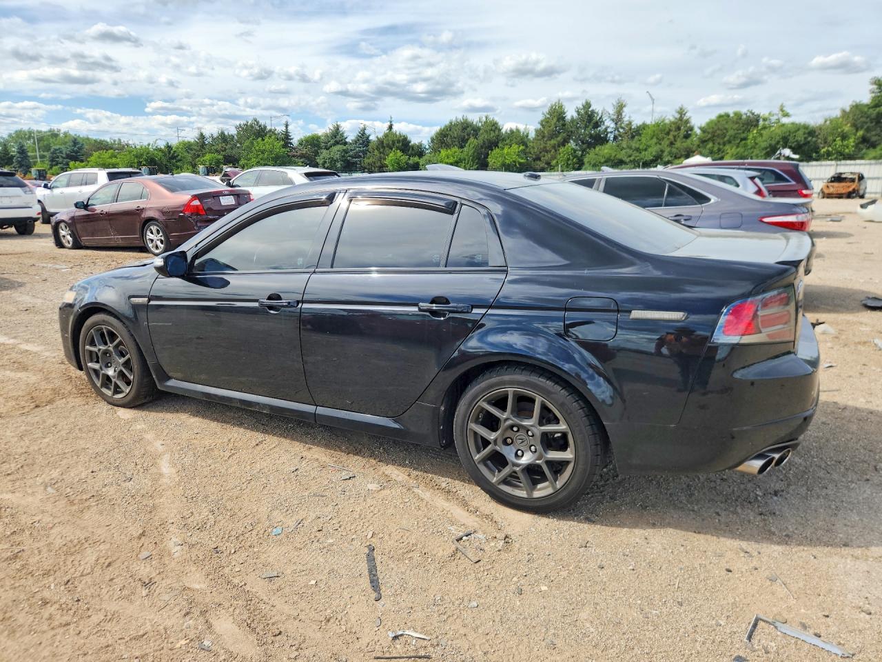 2008 Acura Tl Type S Black vin: 19UUA76578A045678