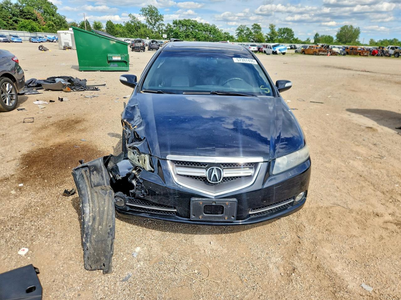 2008 Acura Tl Type S Black vin: 19UUA76578A045678