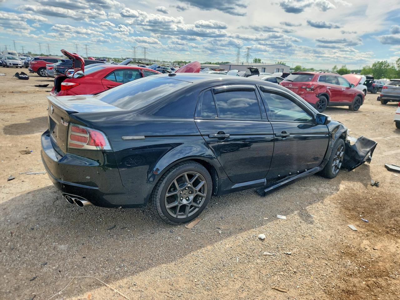2008 Acura Tl Type S Black vin: 19UUA76578A045678