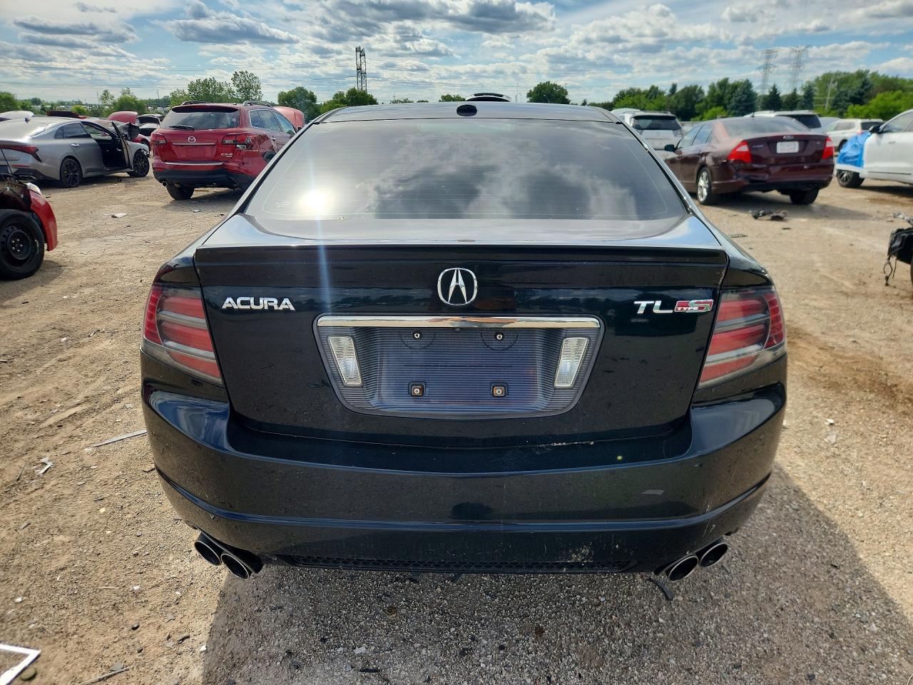 2008 Acura Tl Type S Black vin: 19UUA76578A045678