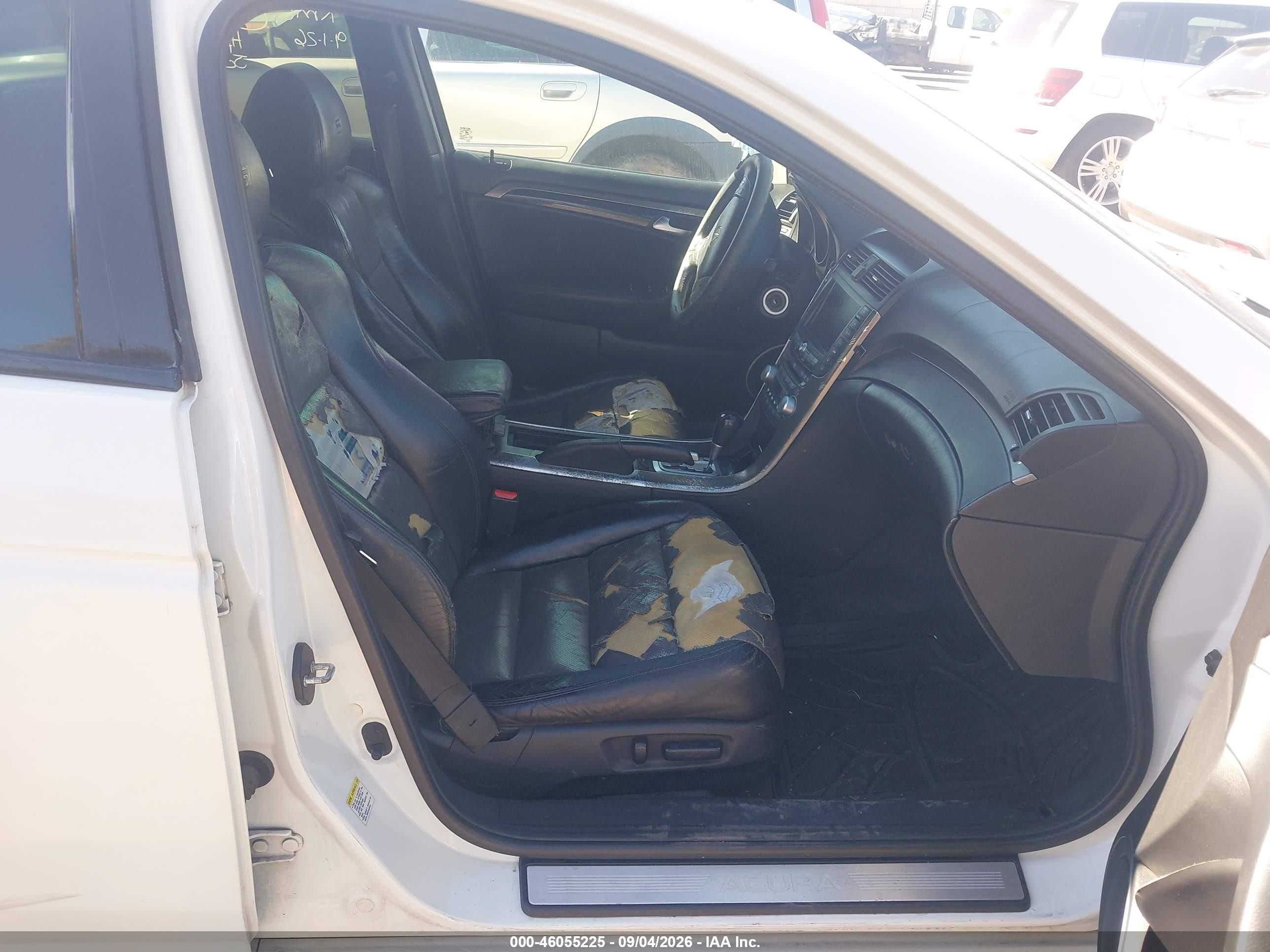 2007 Acura Tl Type S White vin: 19UUA76587A008296