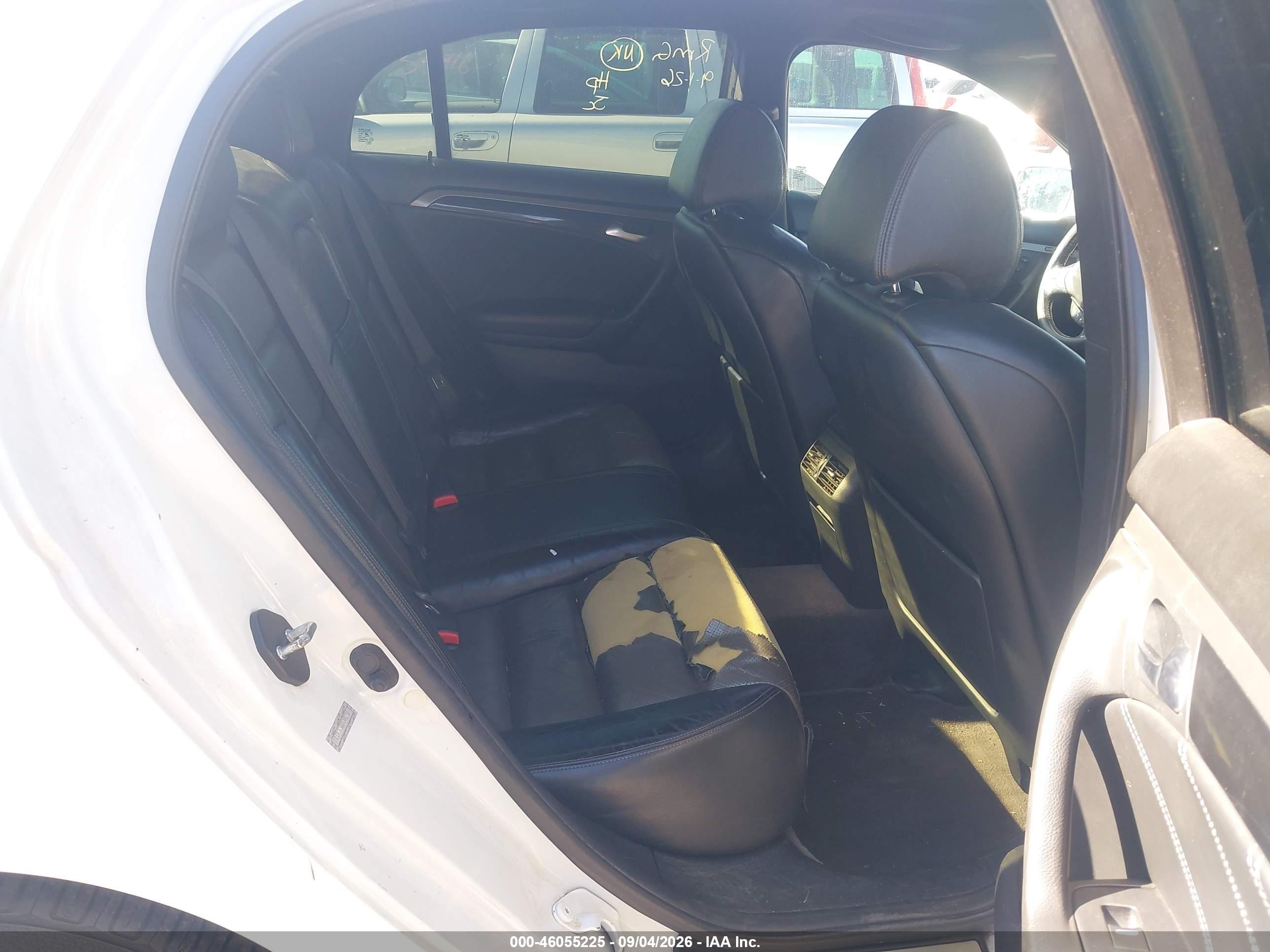 2007 Acura Tl Type S White vin: 19UUA76587A008296