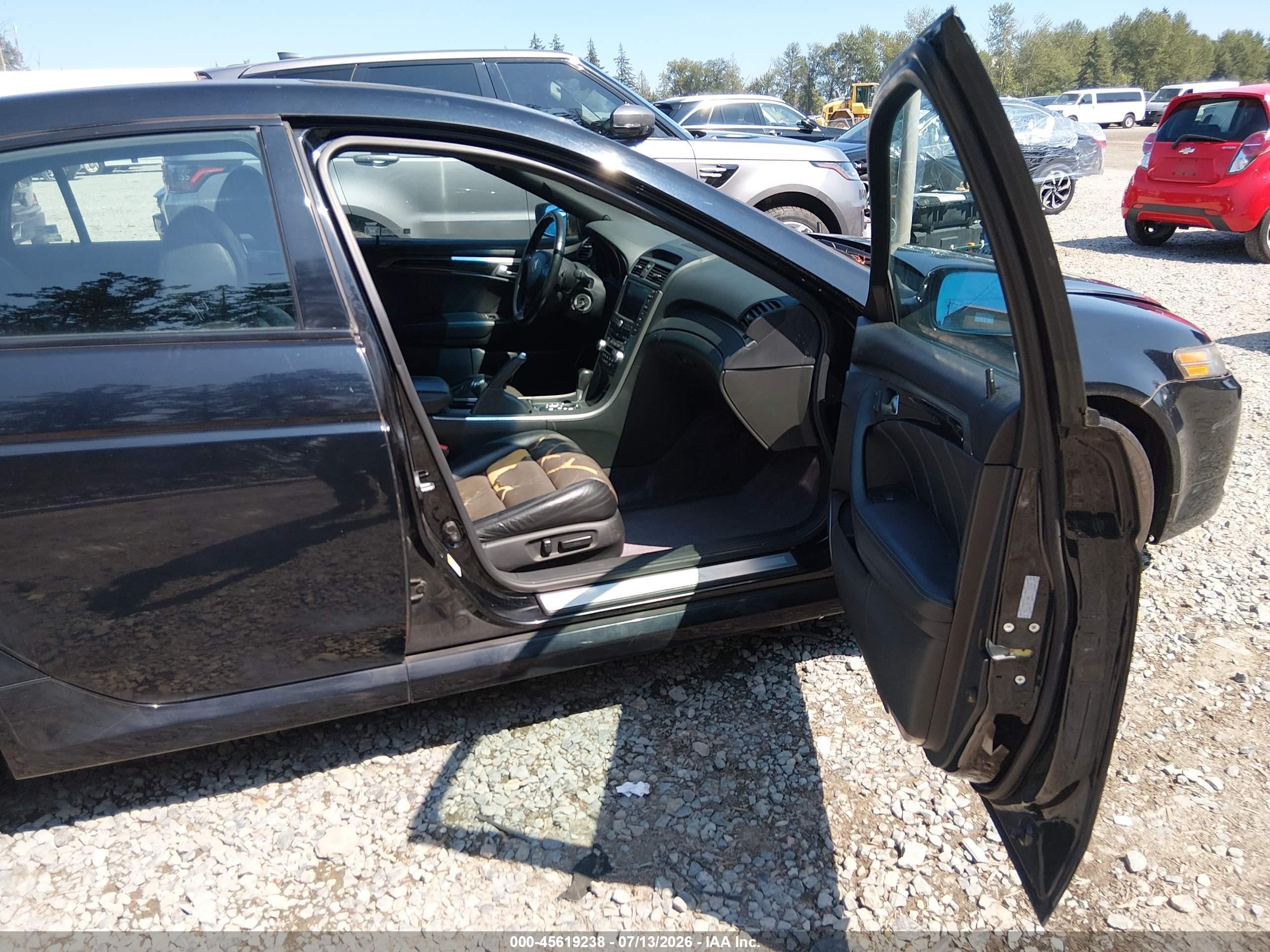 2008 Acura Tl Type S Black vin: 19UUA76588A015556