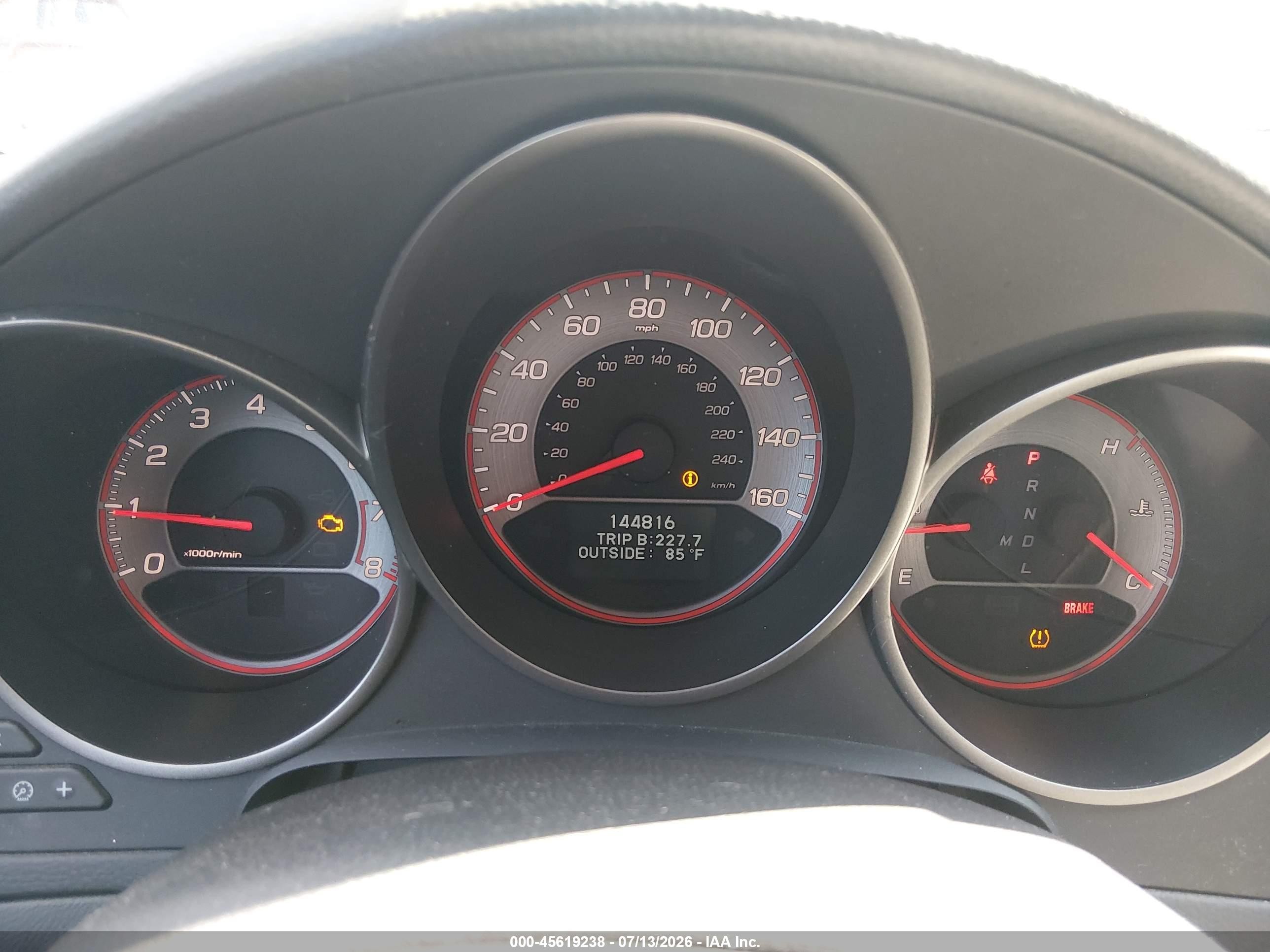 2008 Acura Tl Type S Black vin: 19UUA76588A015556