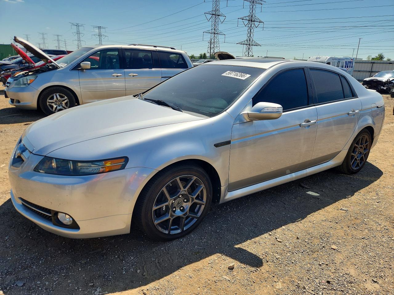 2008 Acura Tl Type S Silver vin: 19UUA76588A025245