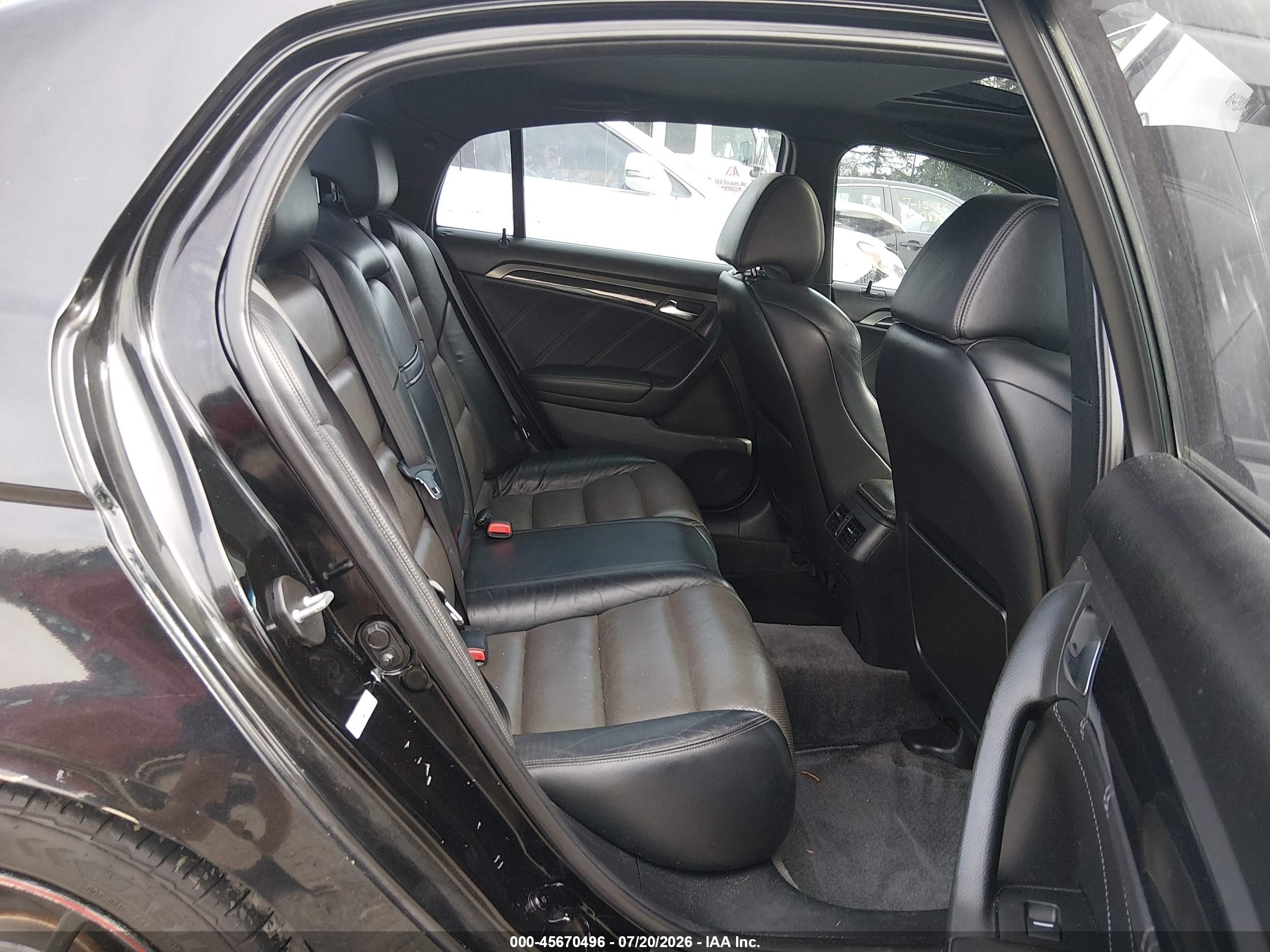 2008 Acura Tl Type S Black vin: 19UUA76588A054857
