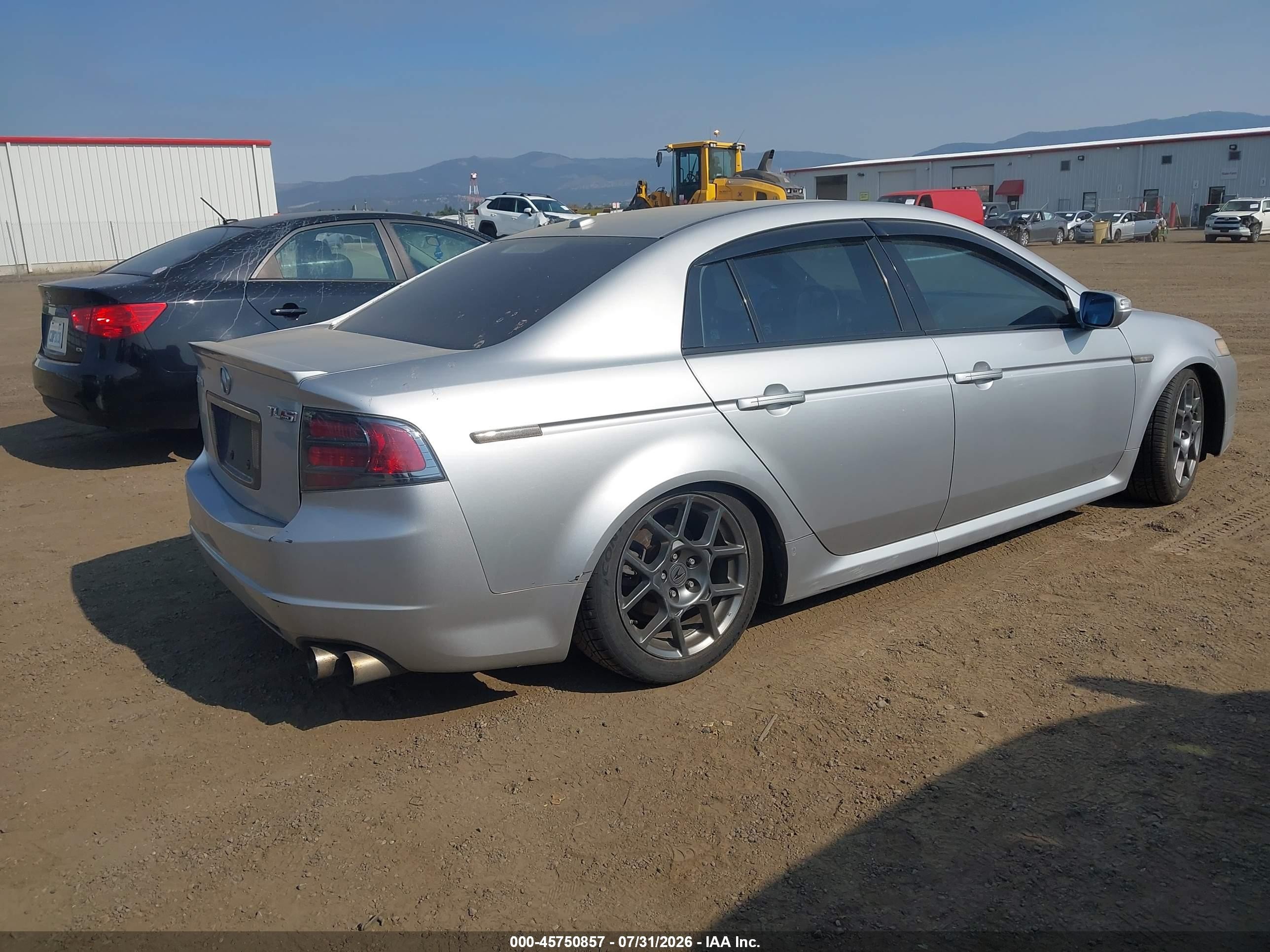 2007 Acura Tl Type S Silver vin: 19UUA76597A016617