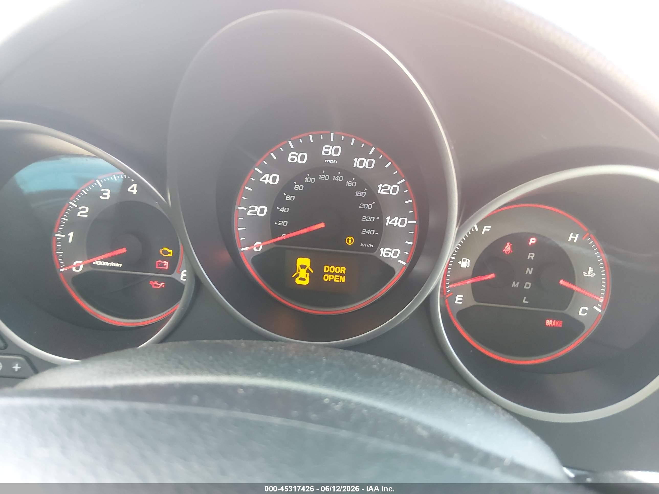 2007 Acura Tl Type S Red vin: 19UUA76597A039234