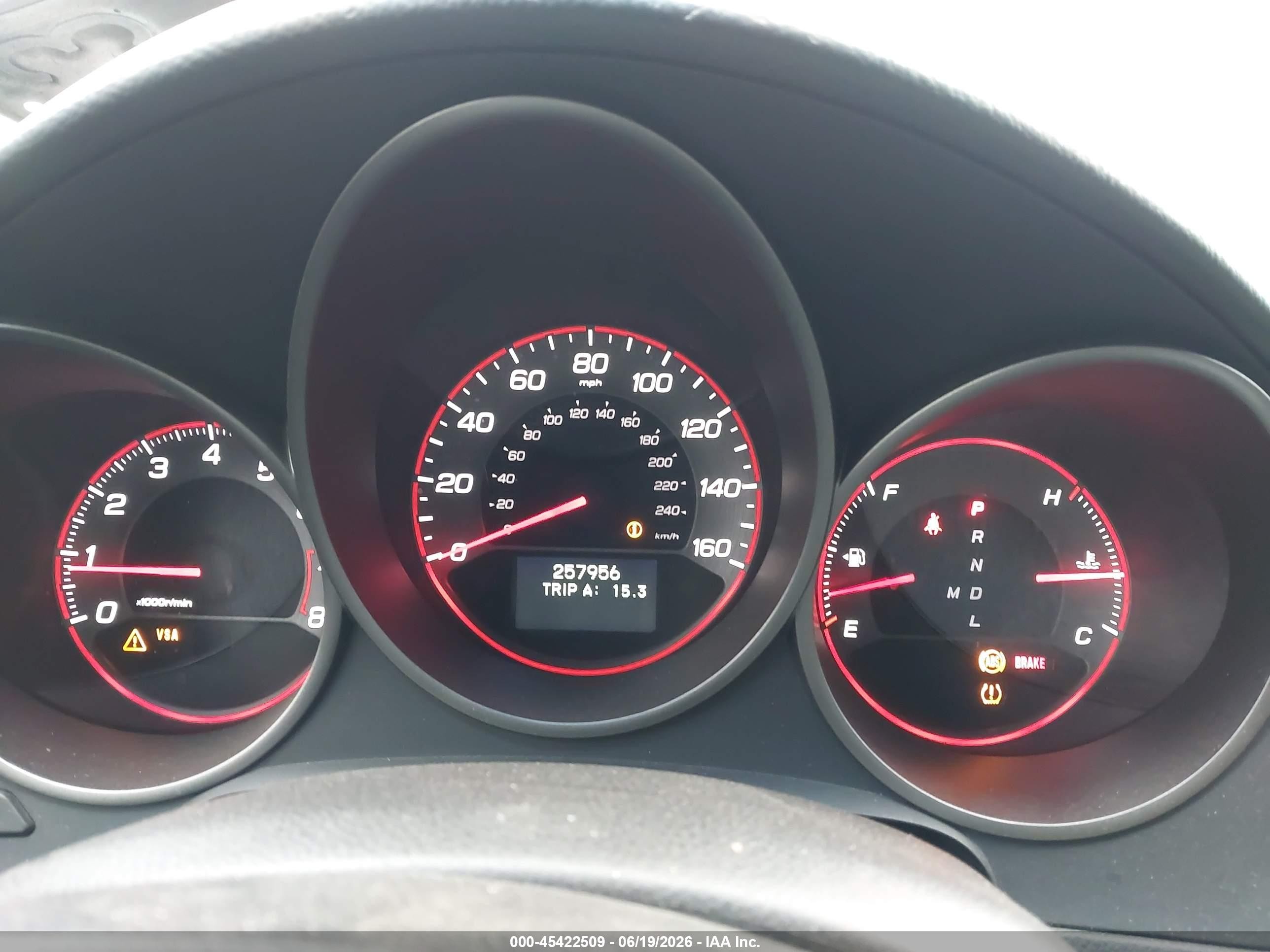 2007 Acura Tl Type S White vin: 19UUA76597A048063