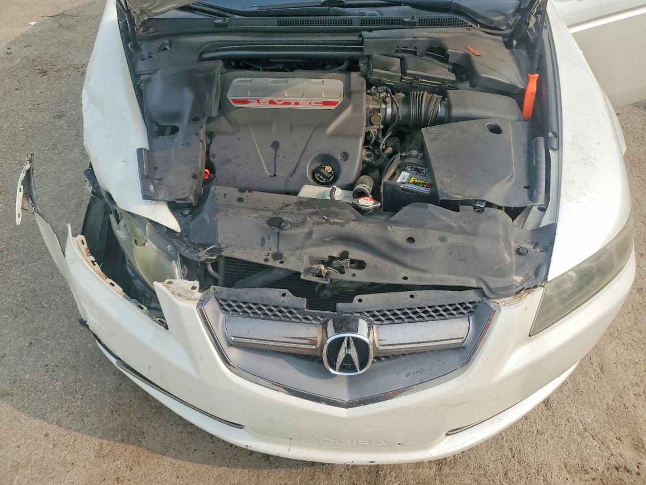 2007 Acura Tl Type S Белый vin: 19UUA765X7A002967