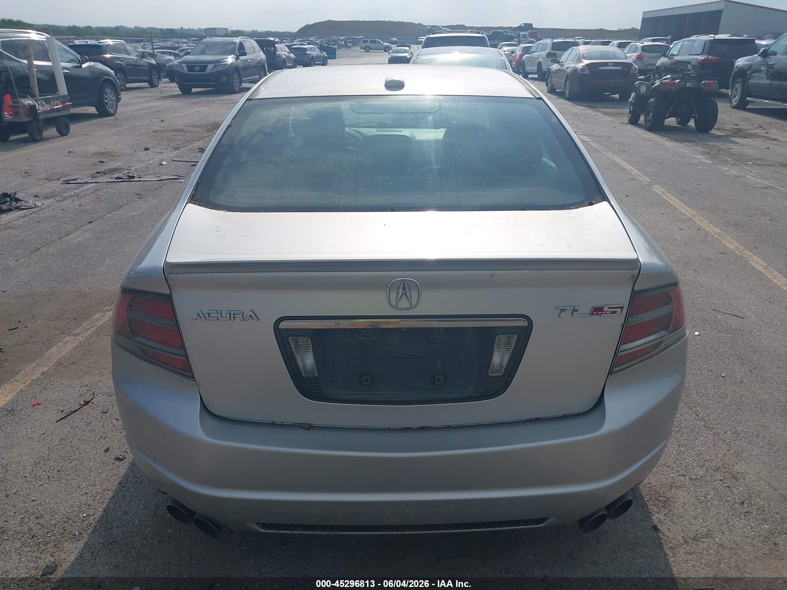 2007 Acura Tl Type S Silver vin: 19UUA765X7A032633