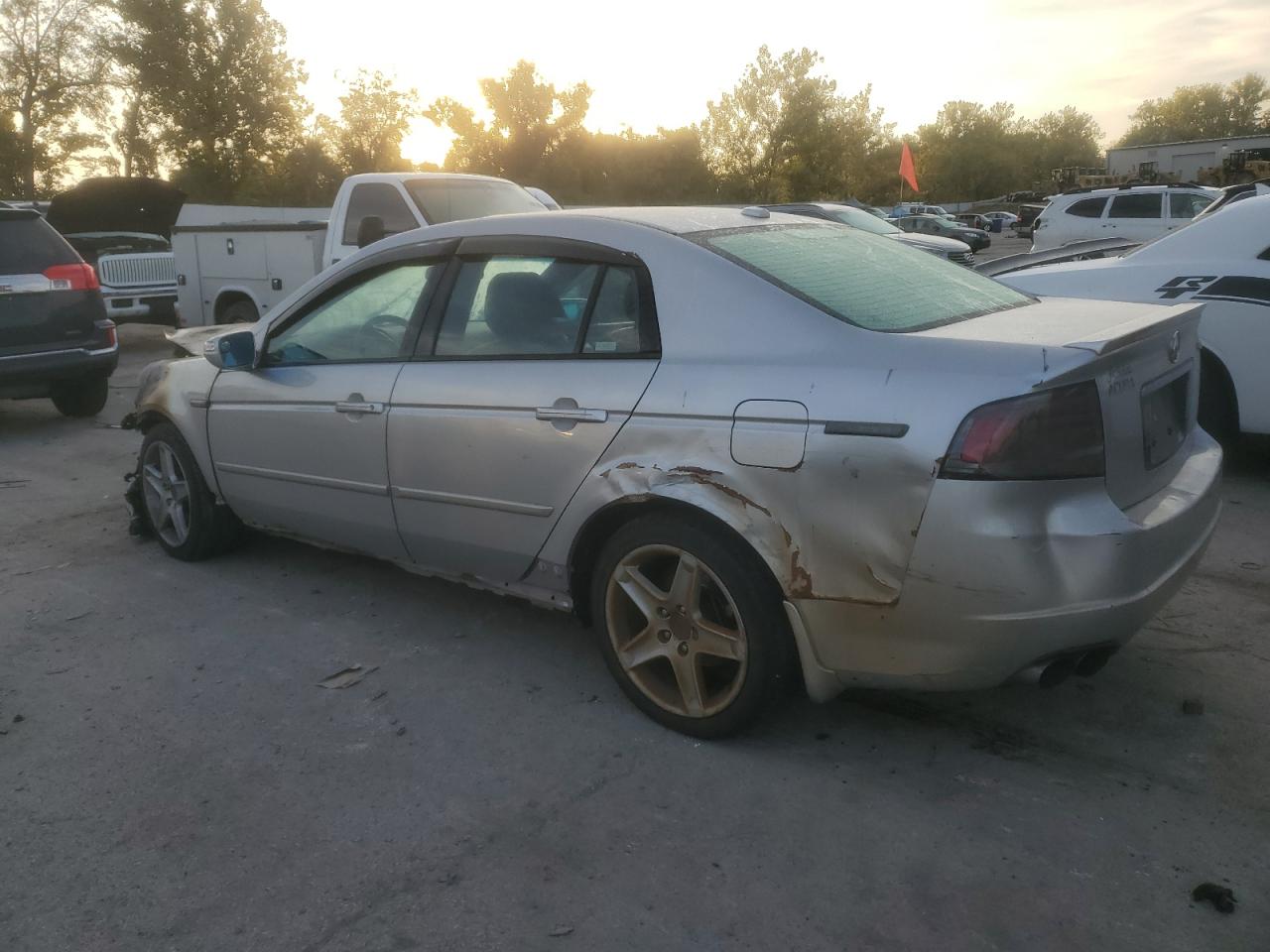 2008 Acura Tl Type S Silver vin: 19UUA765X8A044198