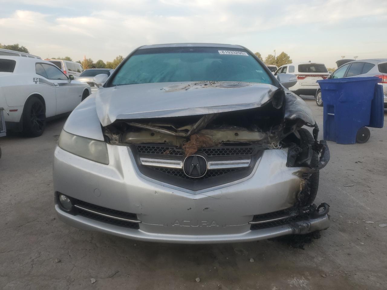 2008 Acura Tl Type S Silver vin: 19UUA765X8A044198