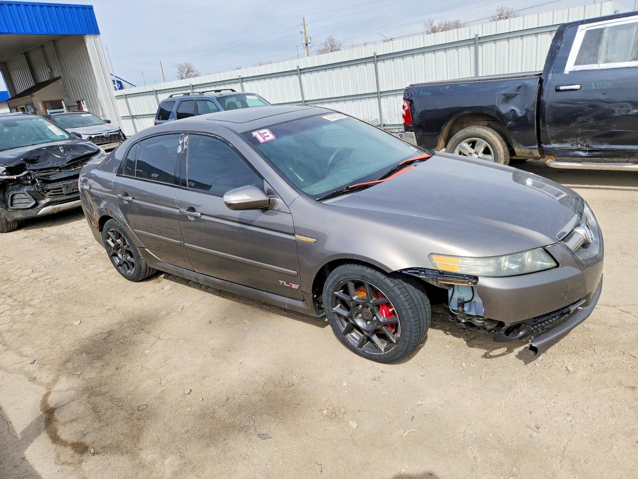 2008 Acura Tl Type S Серый vin: 19UUA765X8A048168