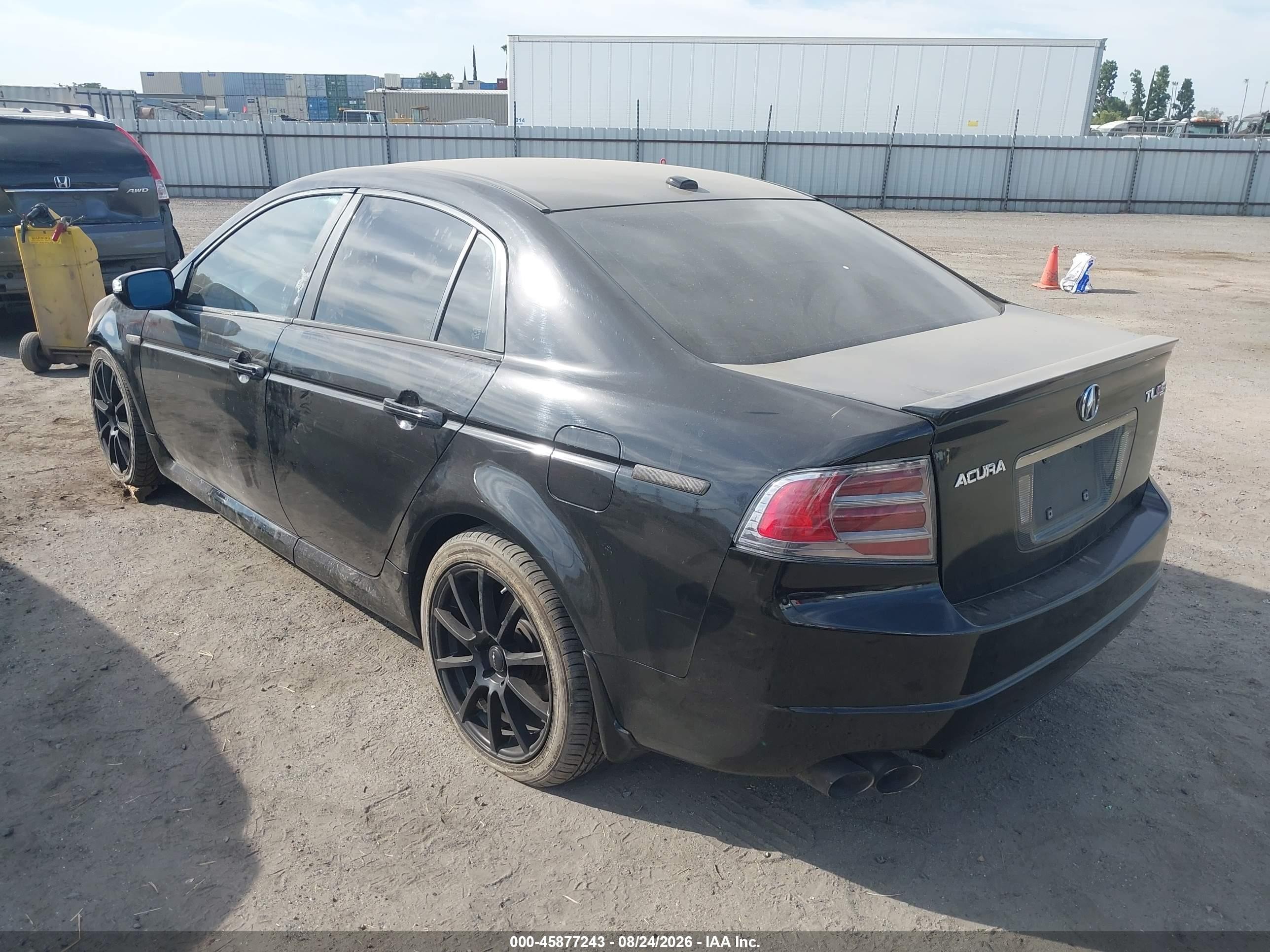 2007 Acura Tl Type S Black vin: 19UUA766X7A045231