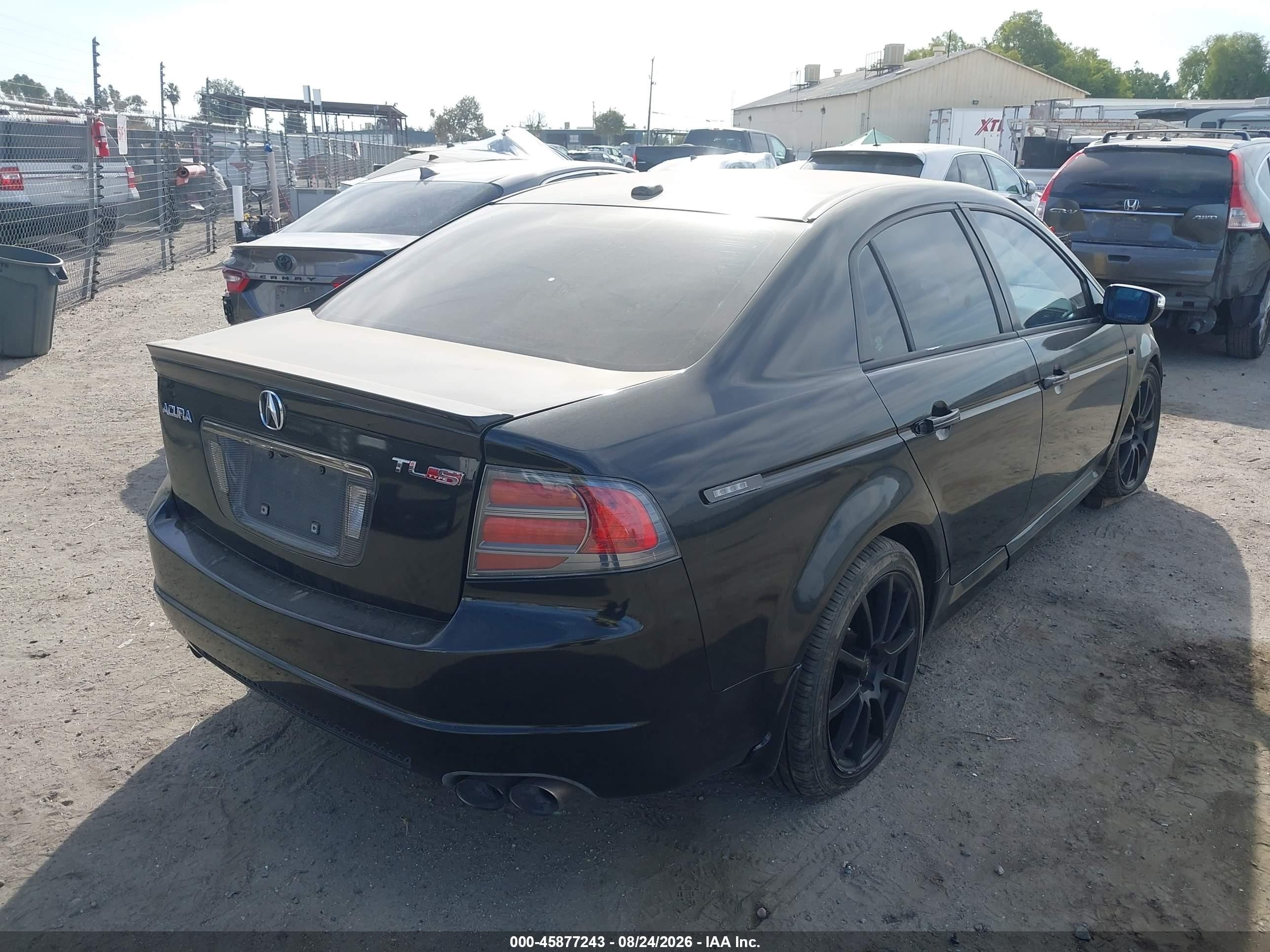 2007 Acura Tl Type S Black vin: 19UUA766X7A045231