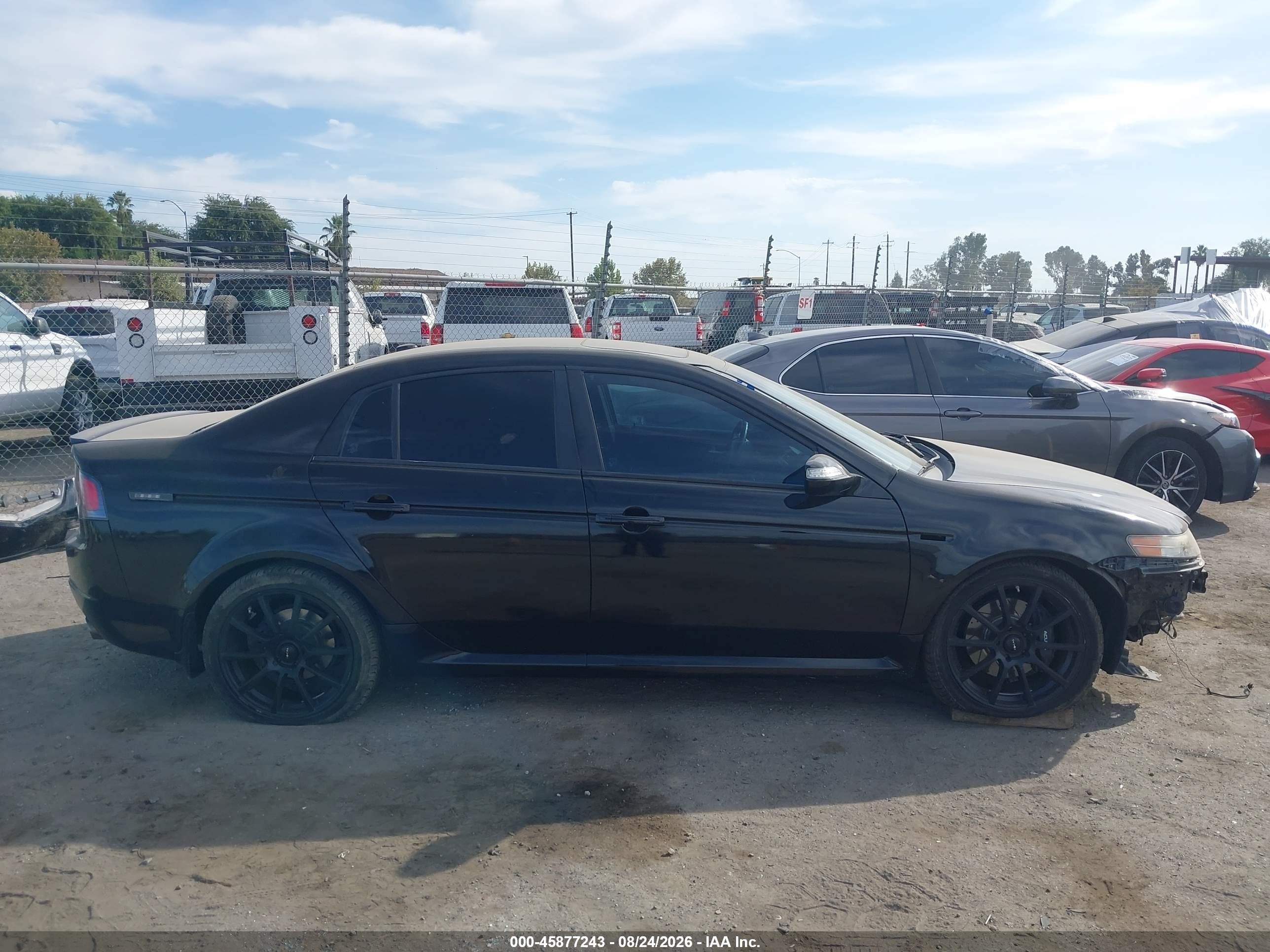 2007 Acura Tl Type S Black vin: 19UUA766X7A045231