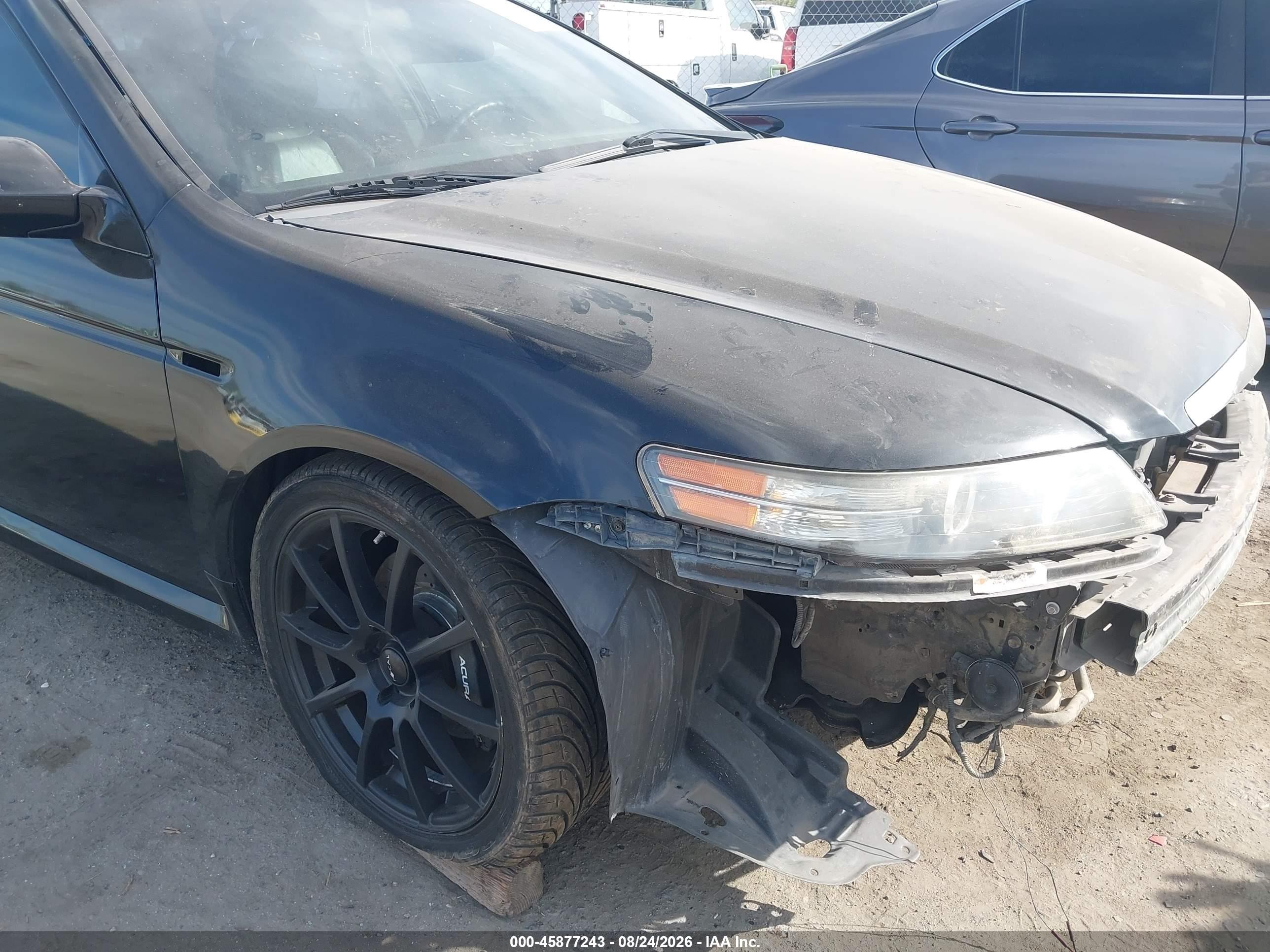 2007 Acura Tl Type S Black vin: 19UUA766X7A045231