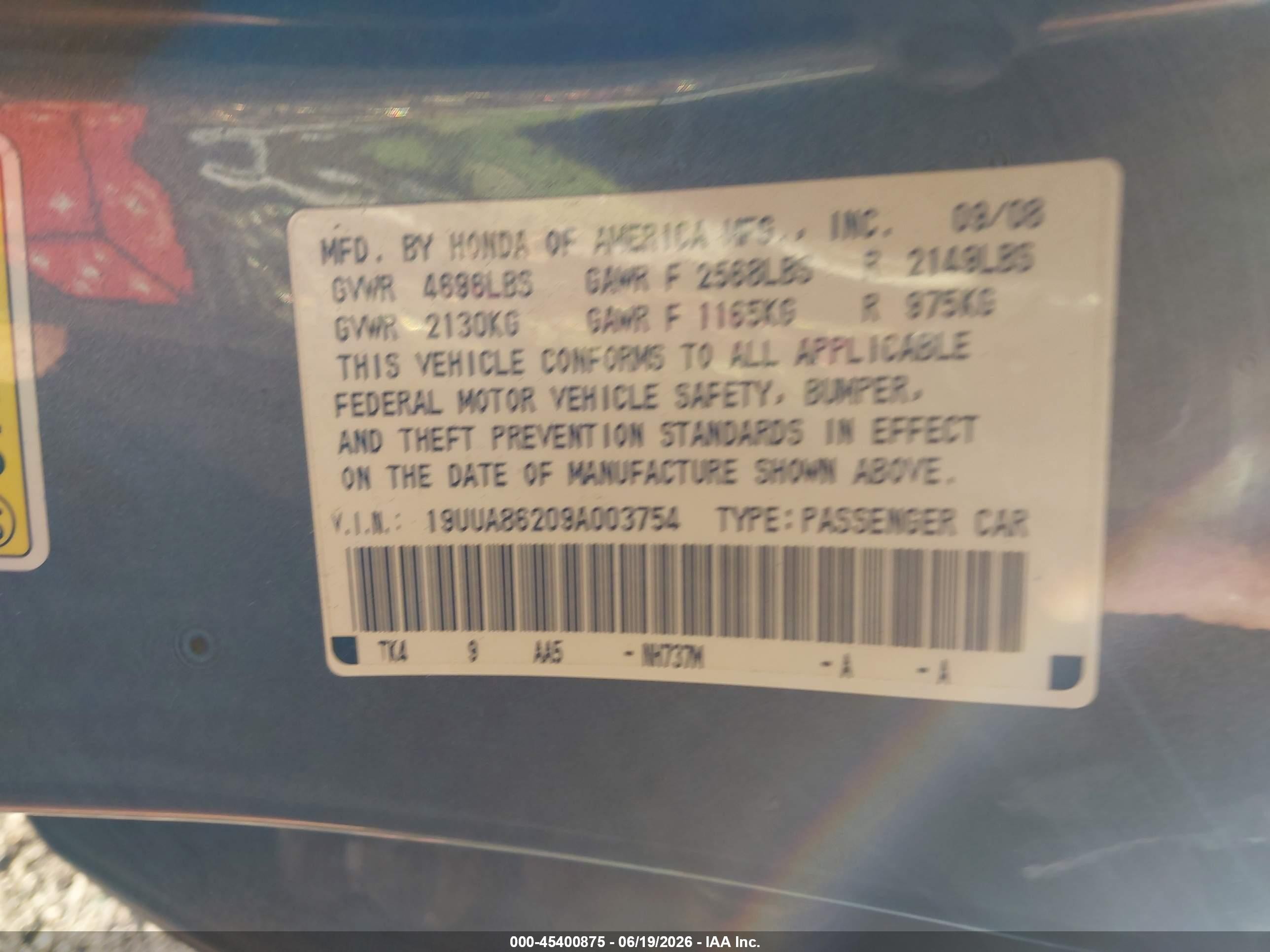 2009 Acura Tl 3.5 Gray vin: 19UUA86209A003754