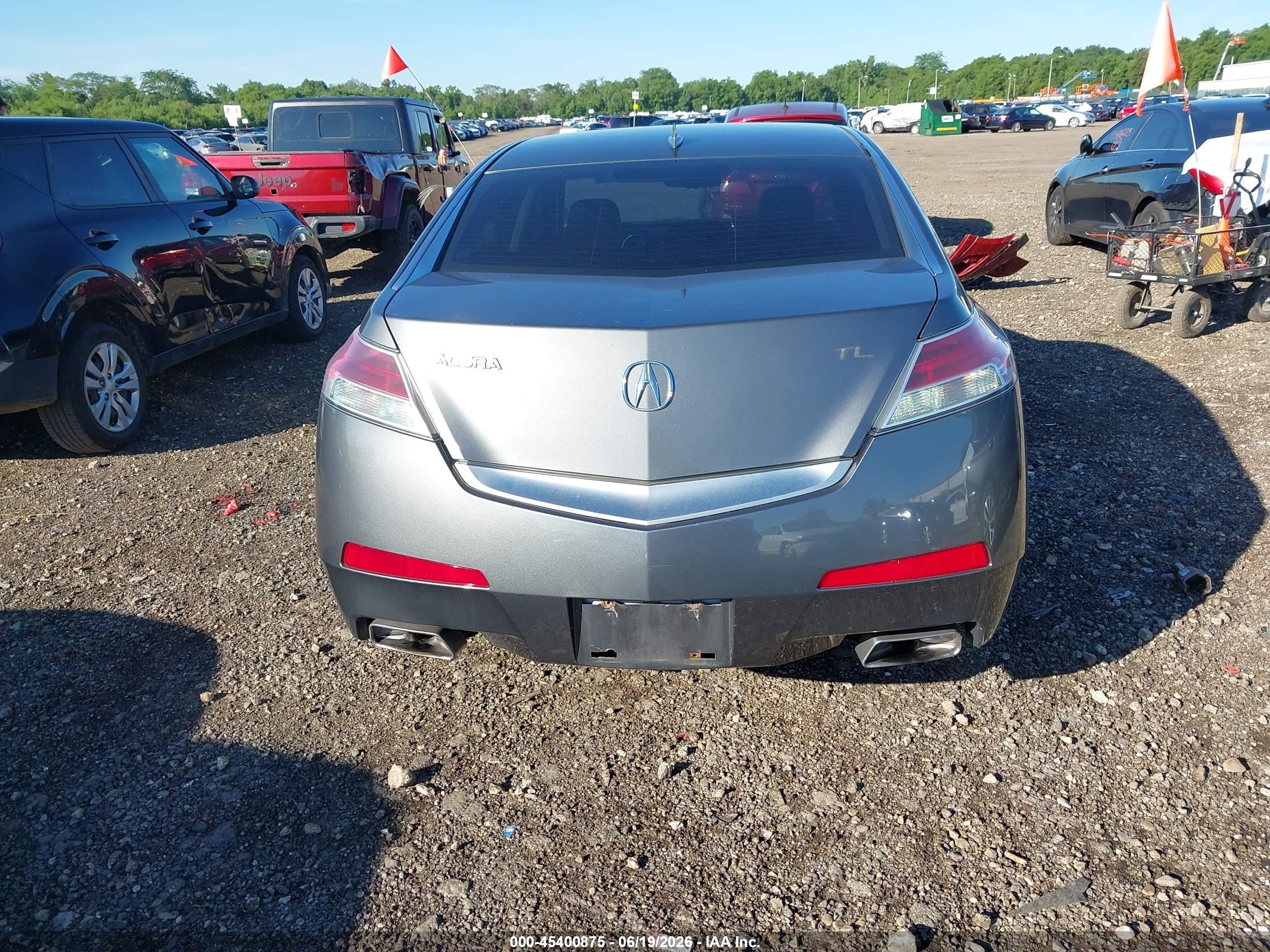 2009 Acura Tl 3.5 Gray vin: 19UUA86209A003754