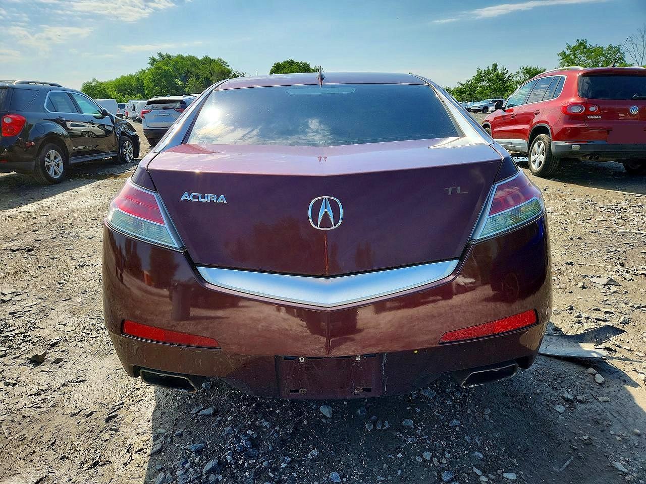2009 Acura Tl Burgundy vin: 19UUA86209A015029