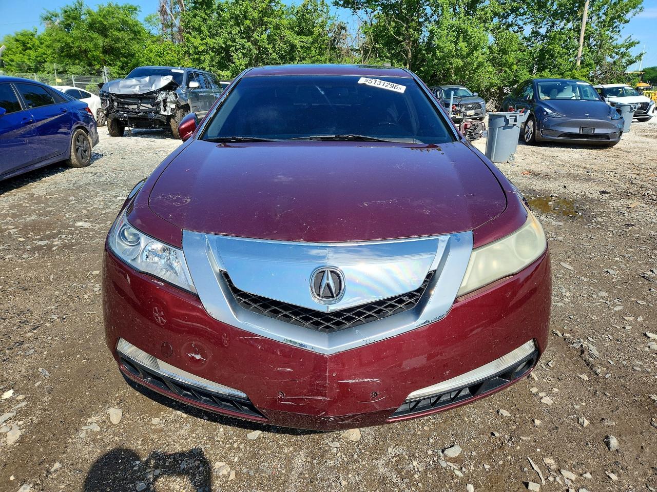 2009 Acura Tl Burgundy vin: 19UUA86209A015029