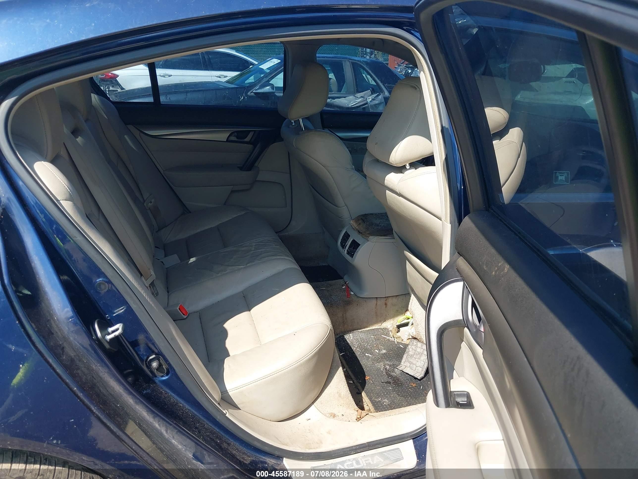 2009 Acura Tl 3.5 Dark Blue vin: 19UUA86229A012391