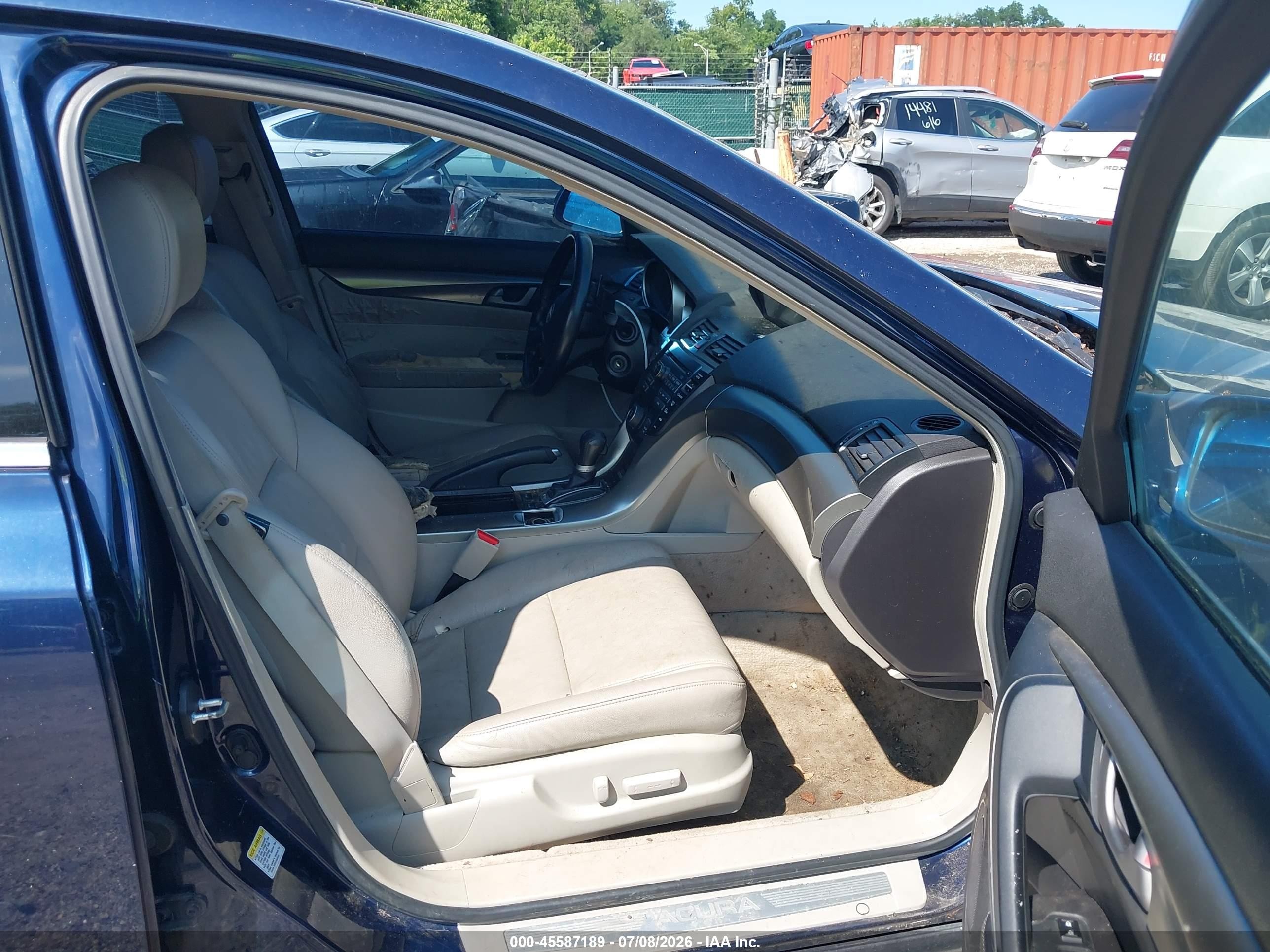 2009 Acura Tl 3.5 Dark Blue vin: 19UUA86229A012391