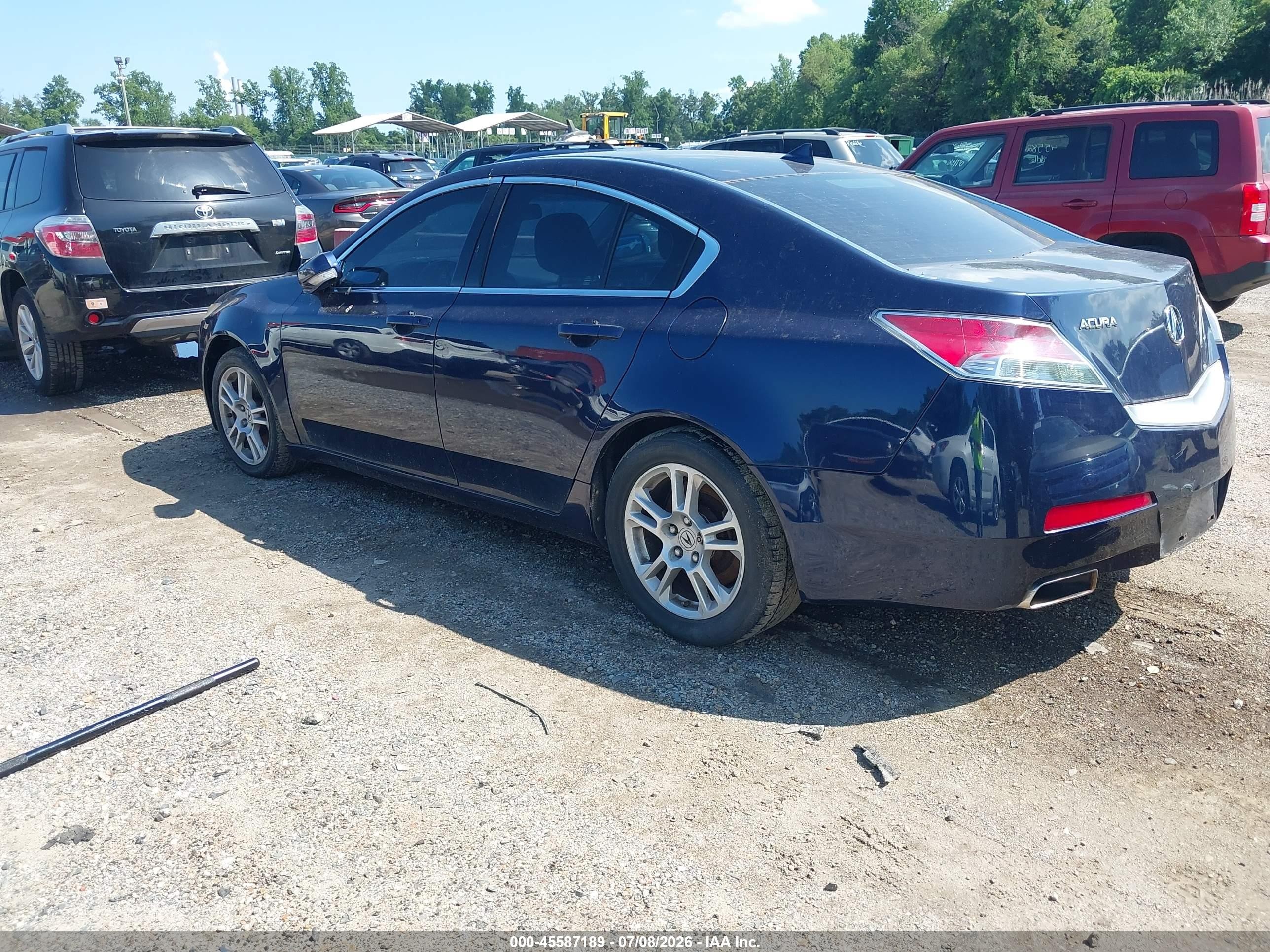 2009 Acura Tl 3.5 Dark Blue vin: 19UUA86229A012391
