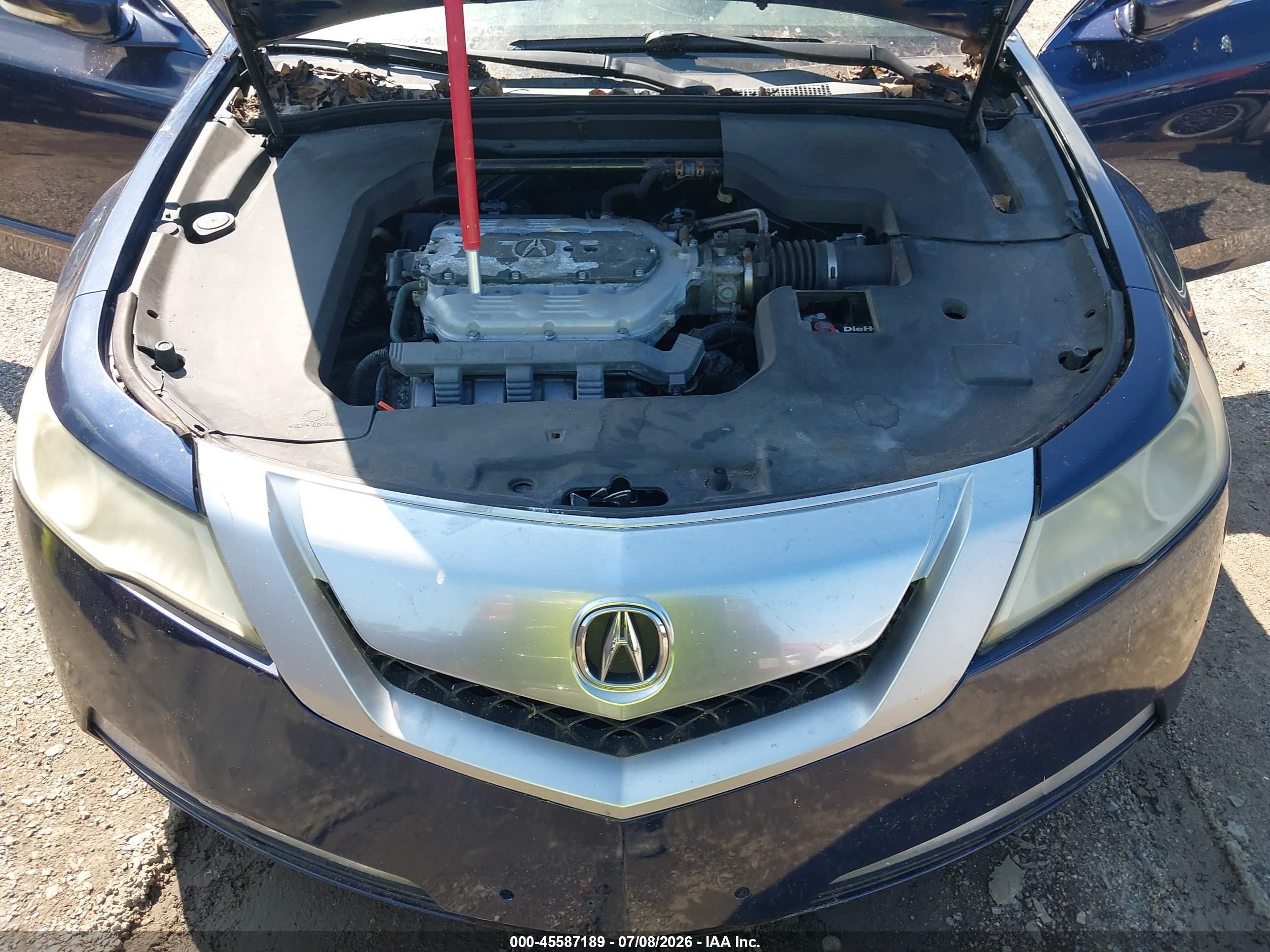 2009 Acura Tl 3.5 Dark Blue vin: 19UUA86229A012391