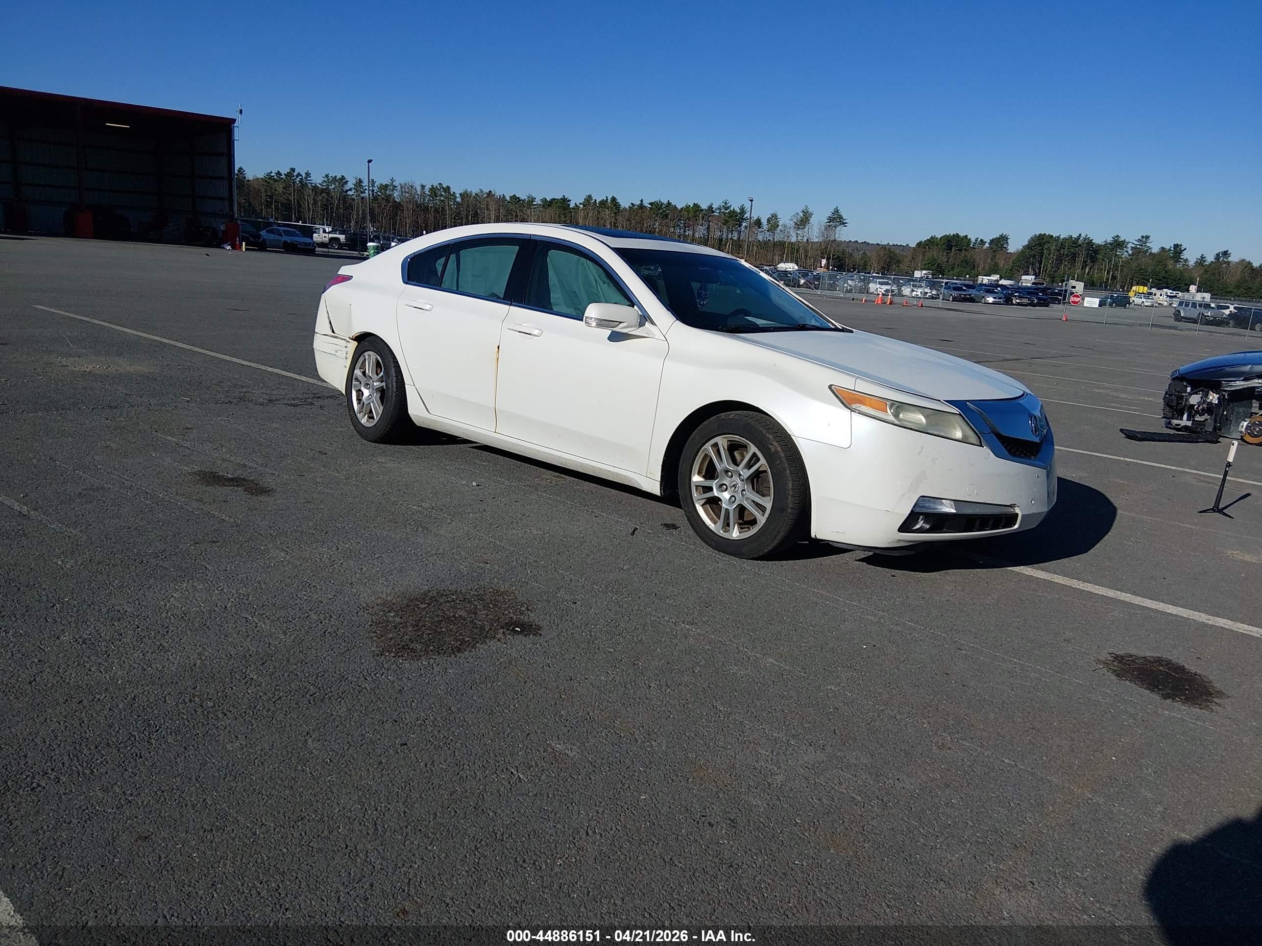 2009 Acura Tl 3.5 White vin: 19UUA86239A011279