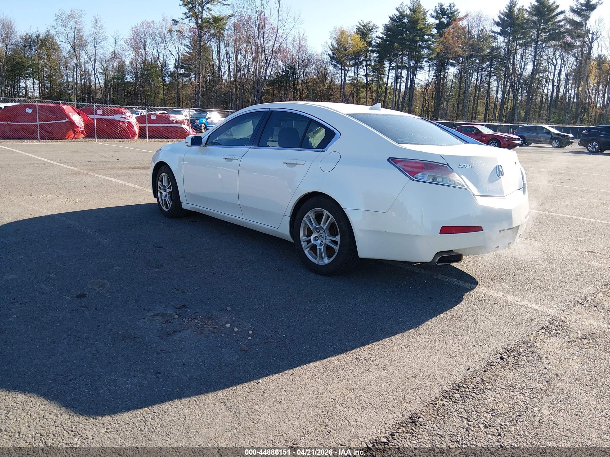 2009 Acura Tl 3.5 White vin: 19UUA86239A011279