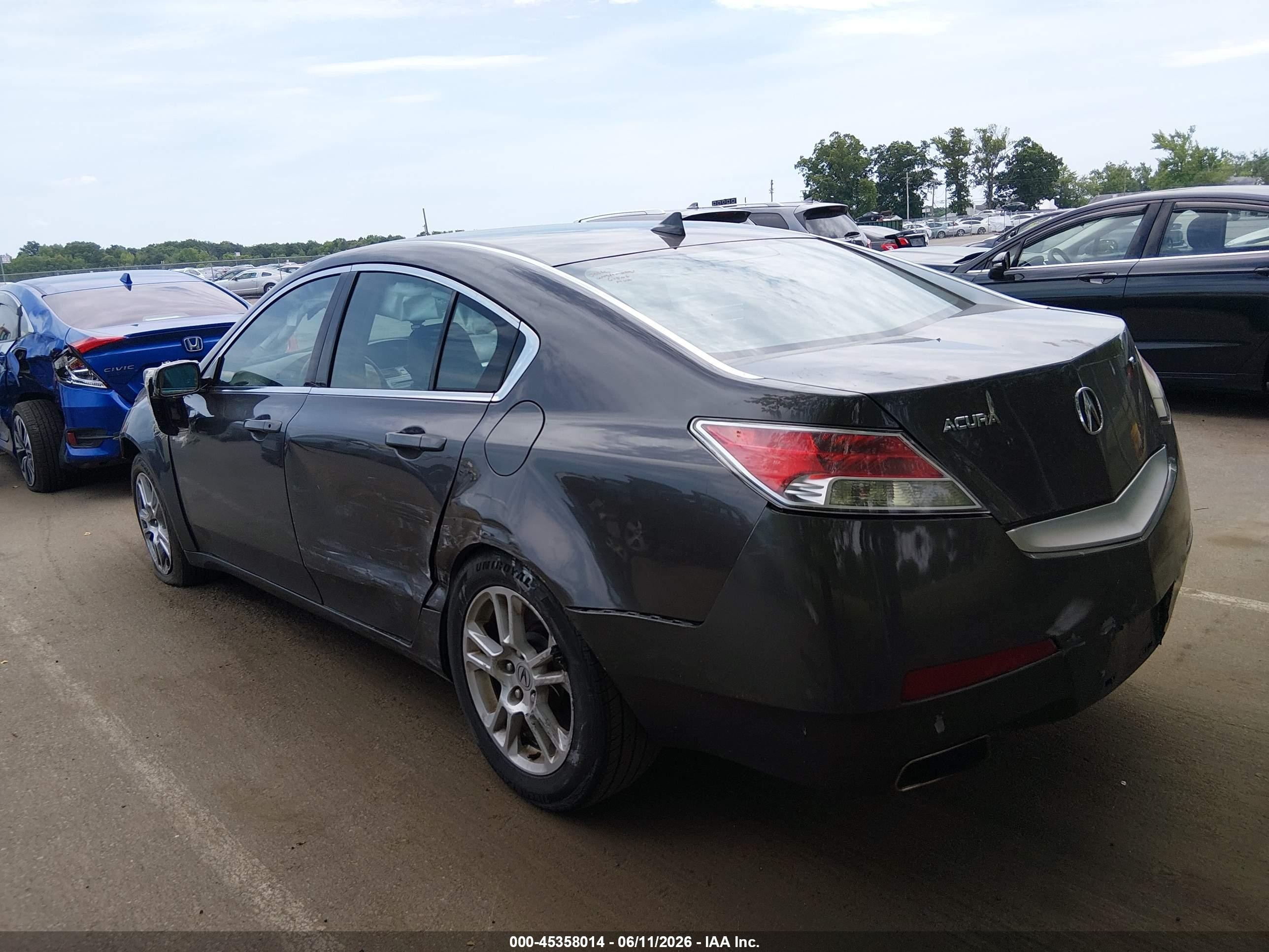 2009 Acura Tl 3.5 Gray vin: 19UUA86249A013798