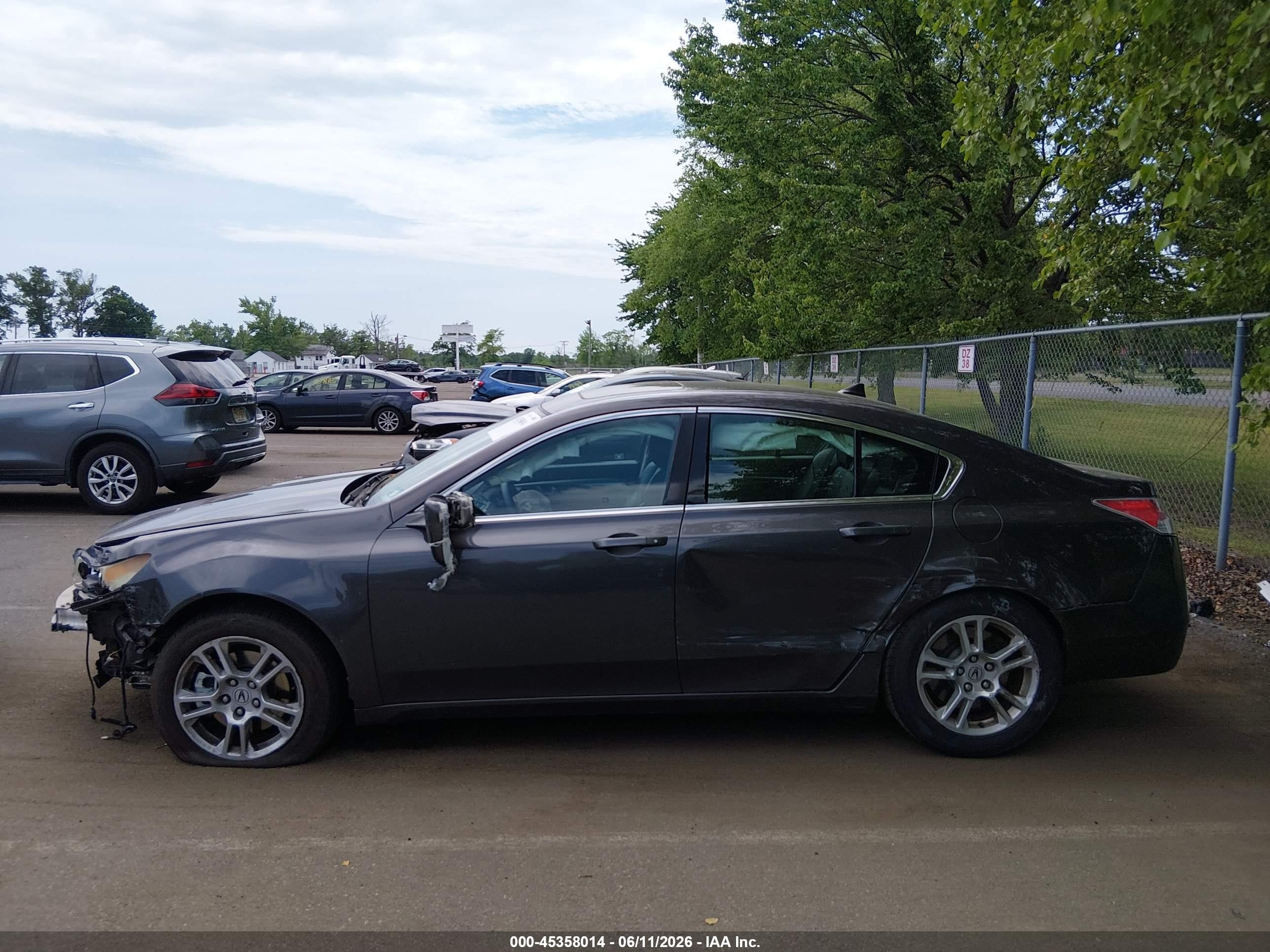 2009 Acura Tl 3.5 Gray vin: 19UUA86249A013798