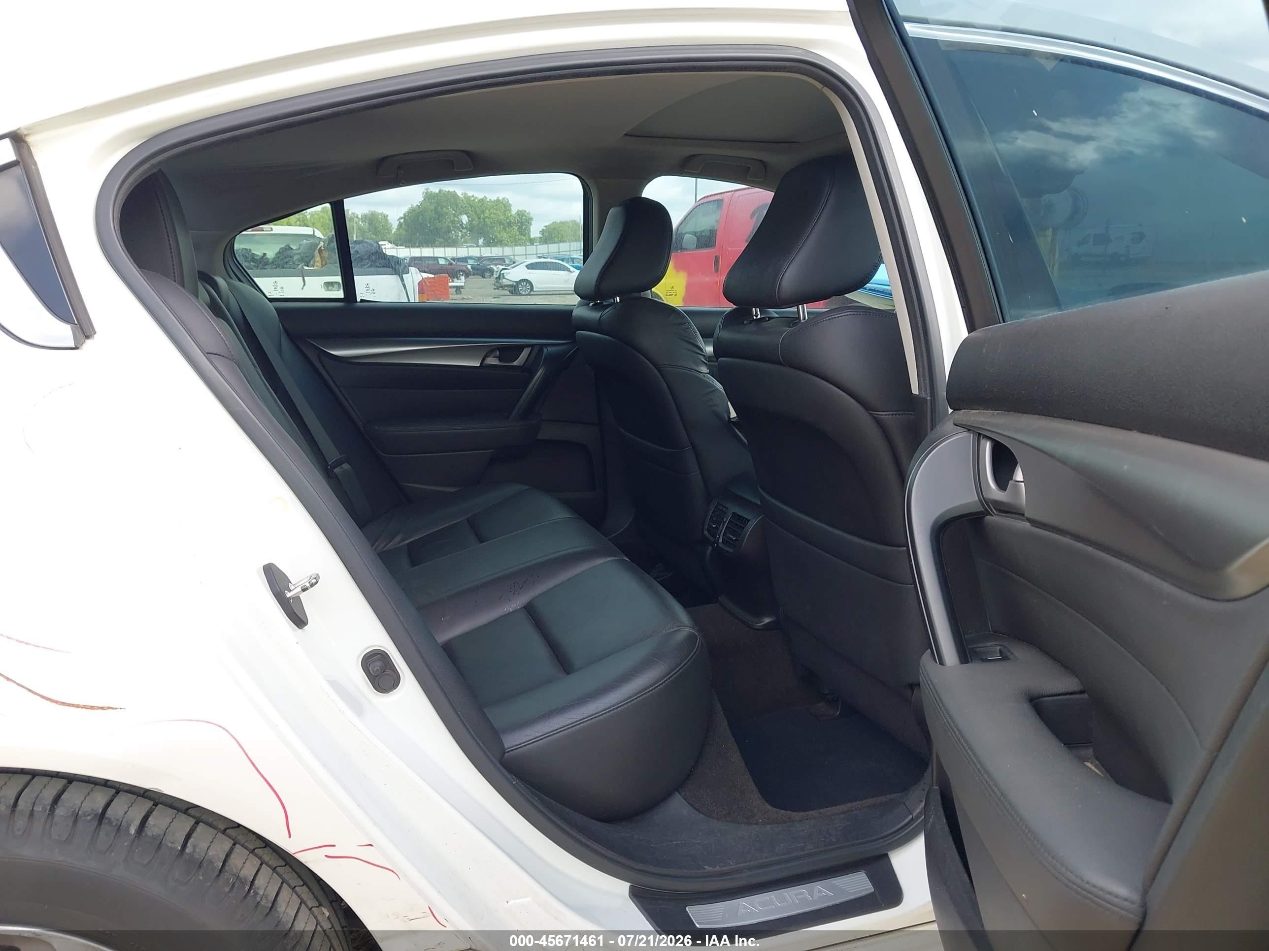 2009 Acura Tl 3.5 White vin: 19UUA86249A015941