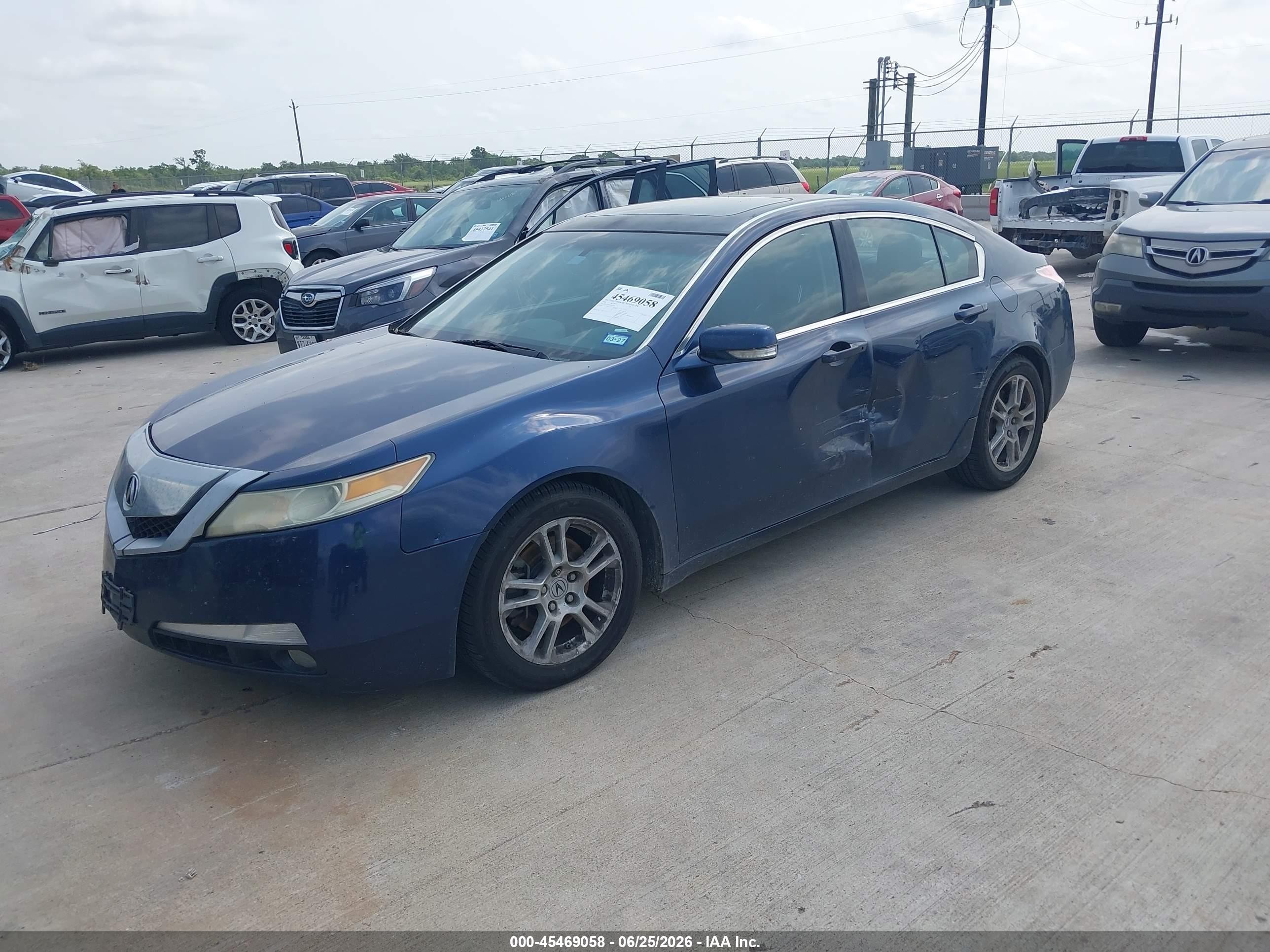 2009 Acura Tl 3.5 Blue vin: 19UUA86249A024736