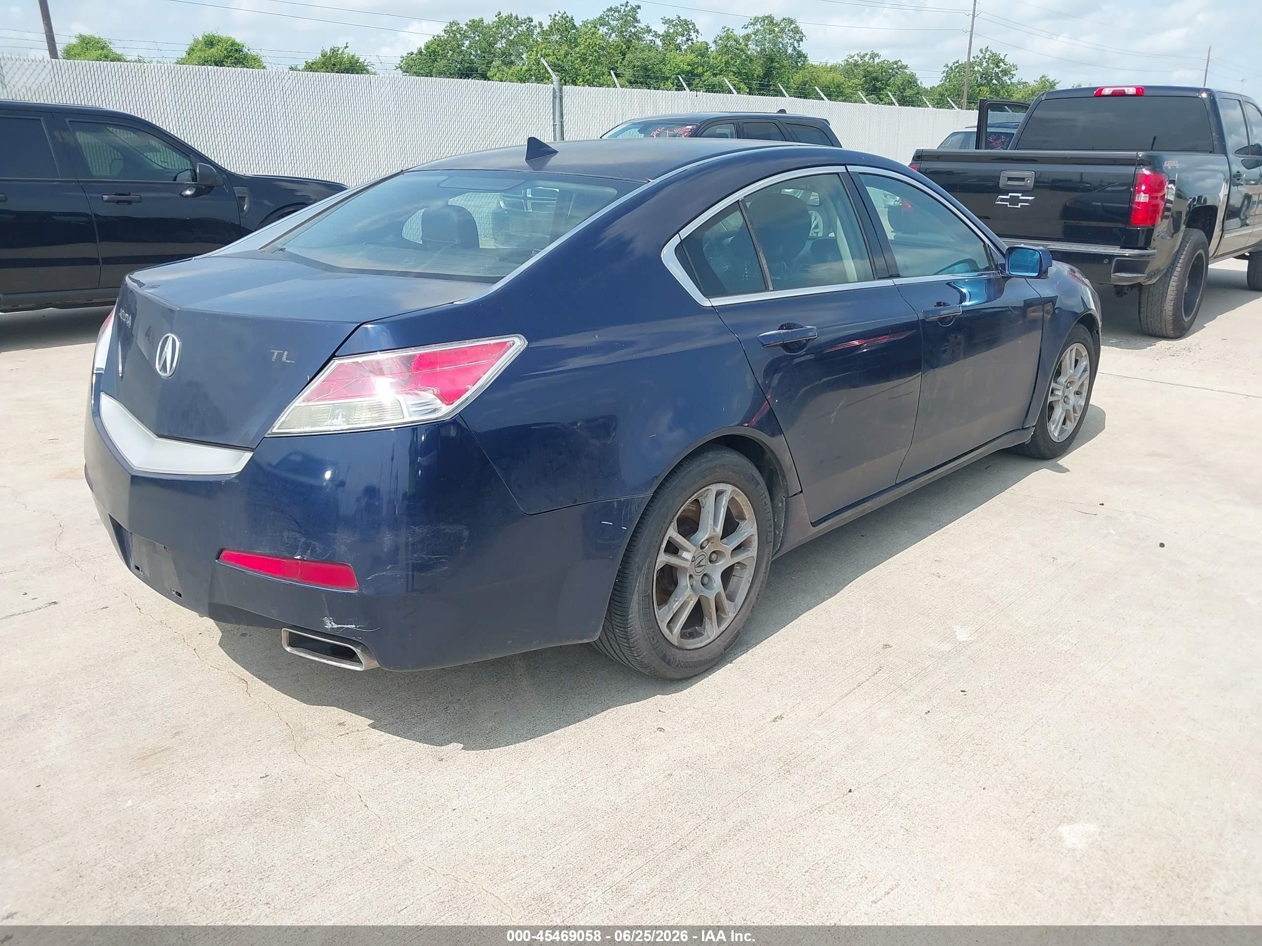 2009 Acura Tl 3.5 Blue vin: 19UUA86249A024736