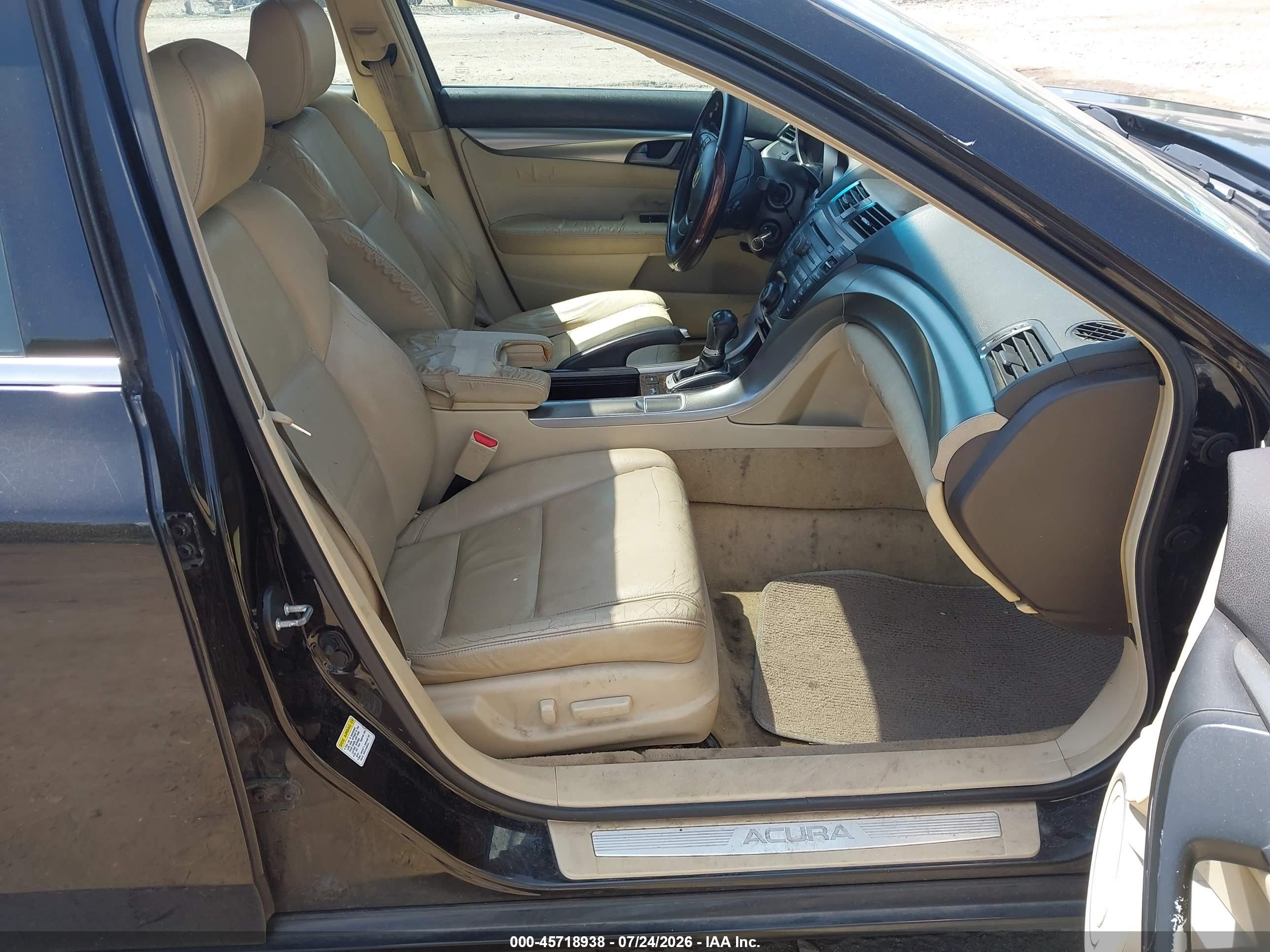 2009 Acura Tl 3.5 Black vin: 19UUA86259A017567