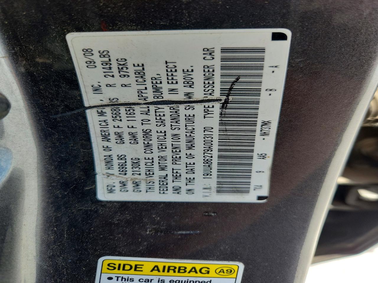 2009 Acura Tl Gray vin: 19UUA86279A003170