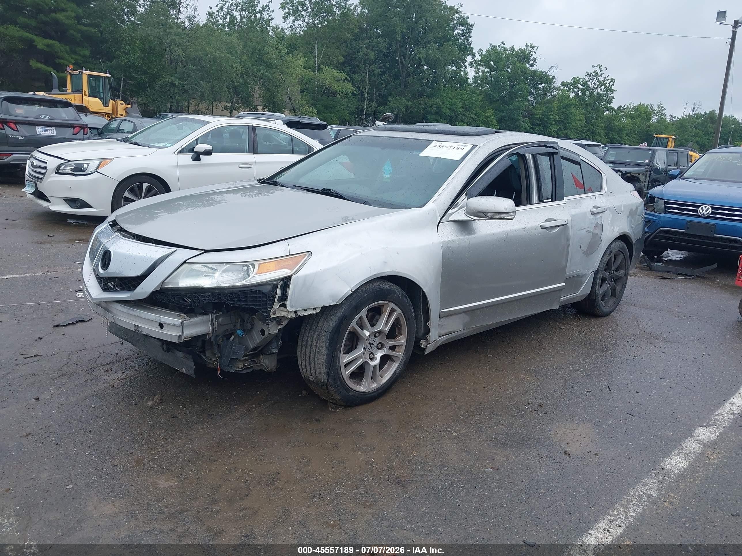 2009 Acura Tl 3.5 Silver vin: 19UUA86279A014623