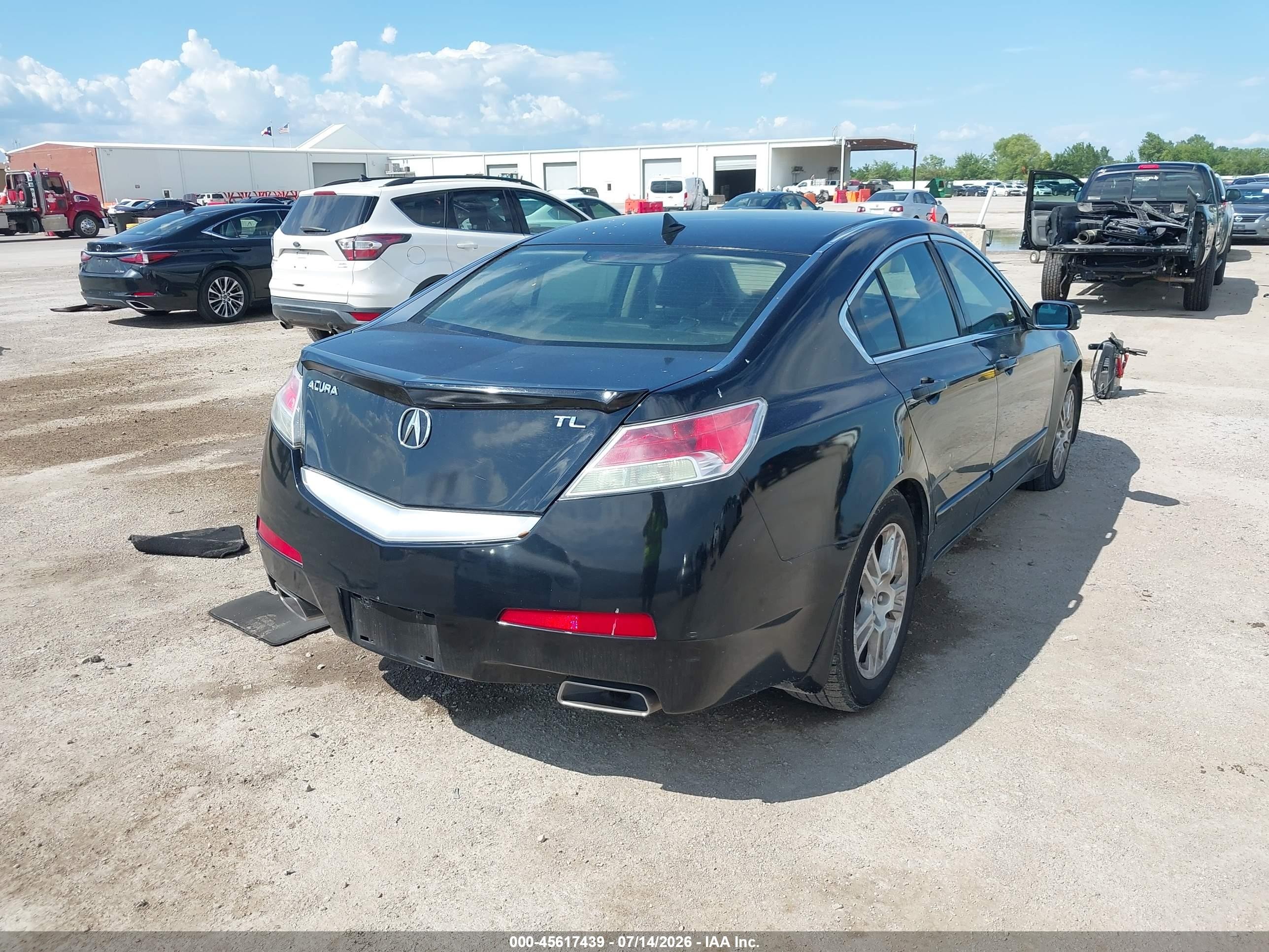 2009 Acura Tl 3.5 Black vin: 19UUA86299A003347
