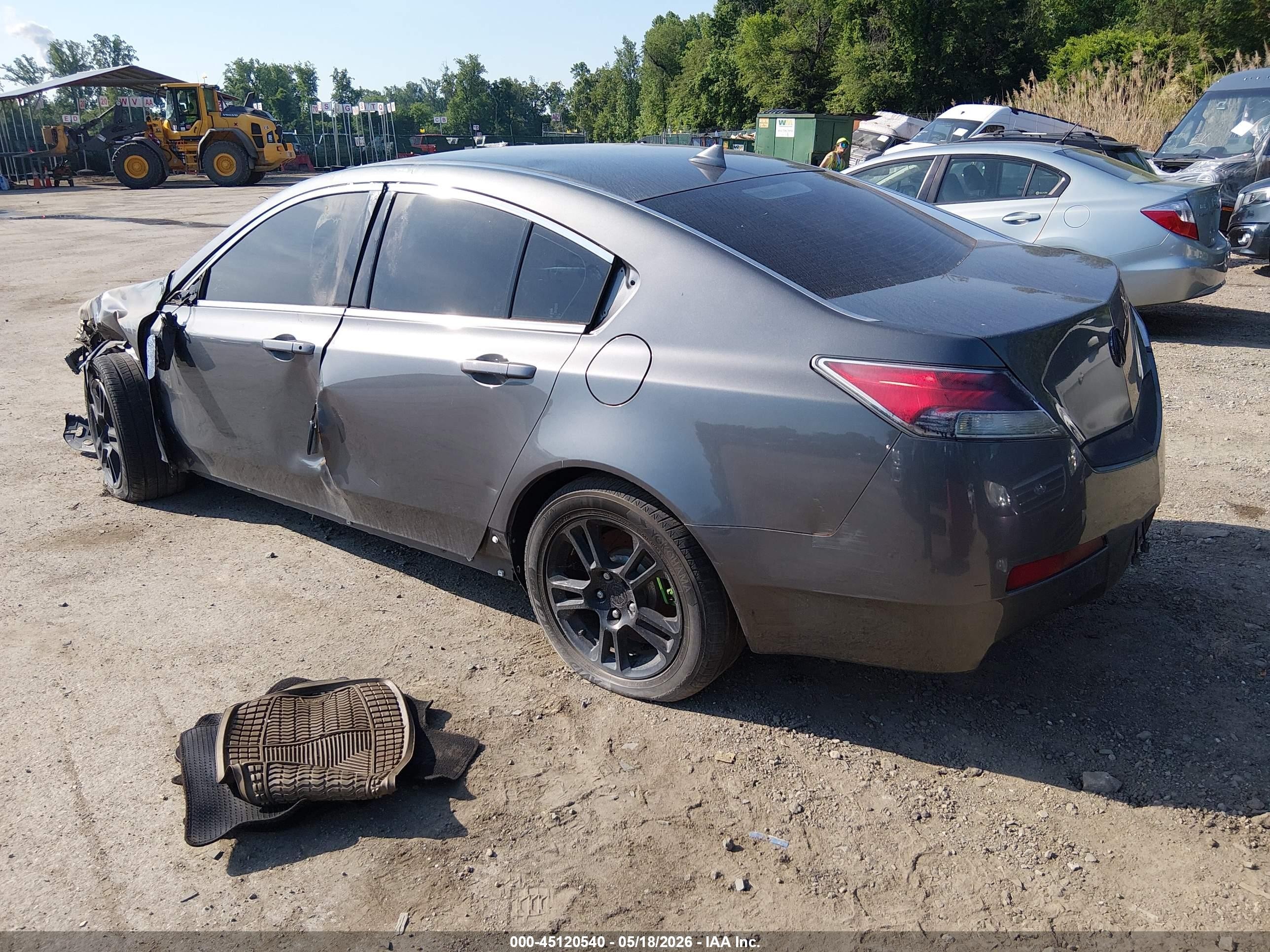 2009 Acura Tl 3.5 Gray vin: 19UUA86299A020097
