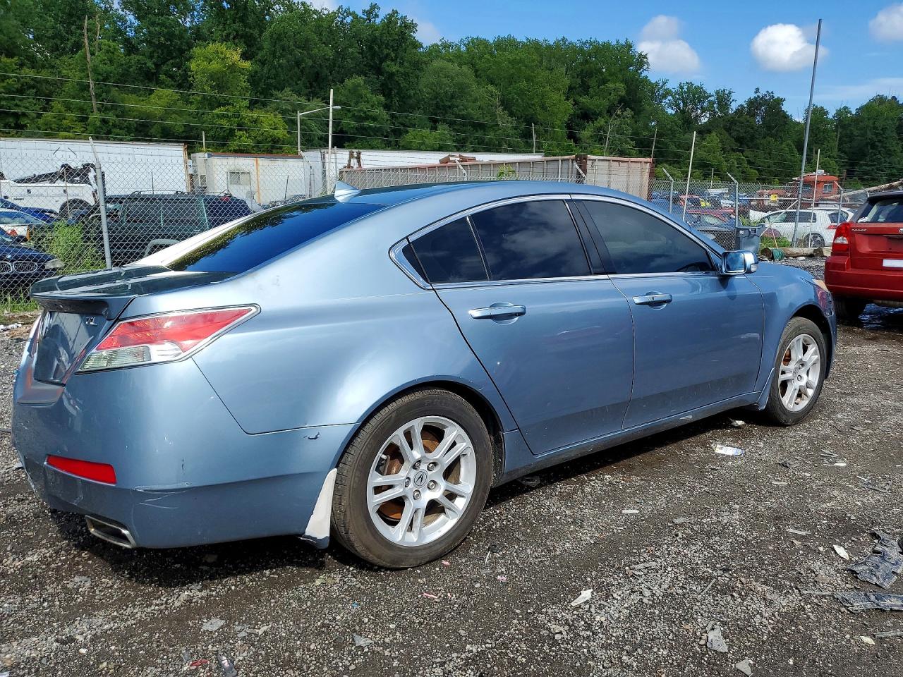 2009 Acura Tl Синий vin: 19UUA86509A006292