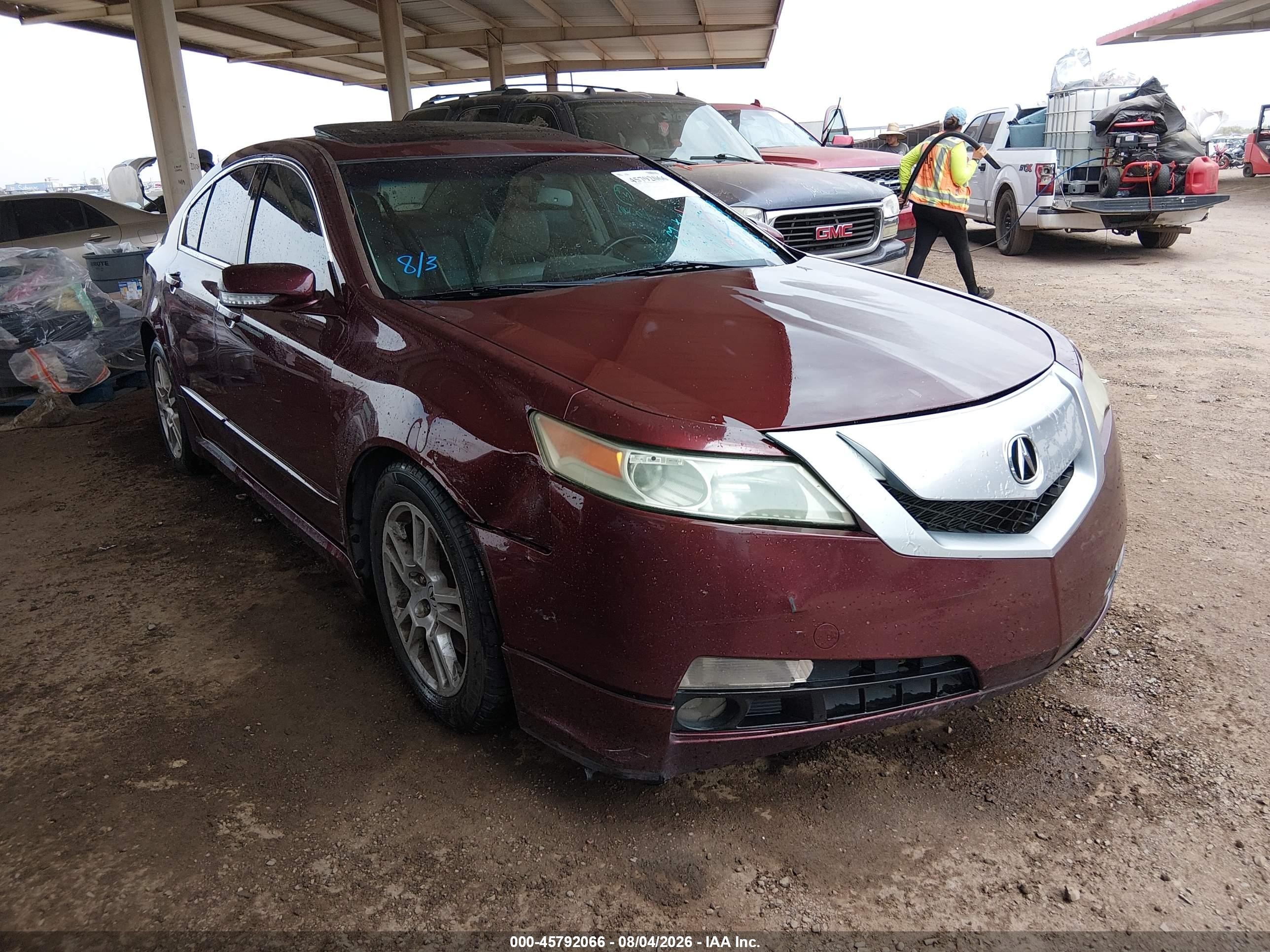 2009 Acura Tl 3.5 Красный vin: 19UUA86509A007085