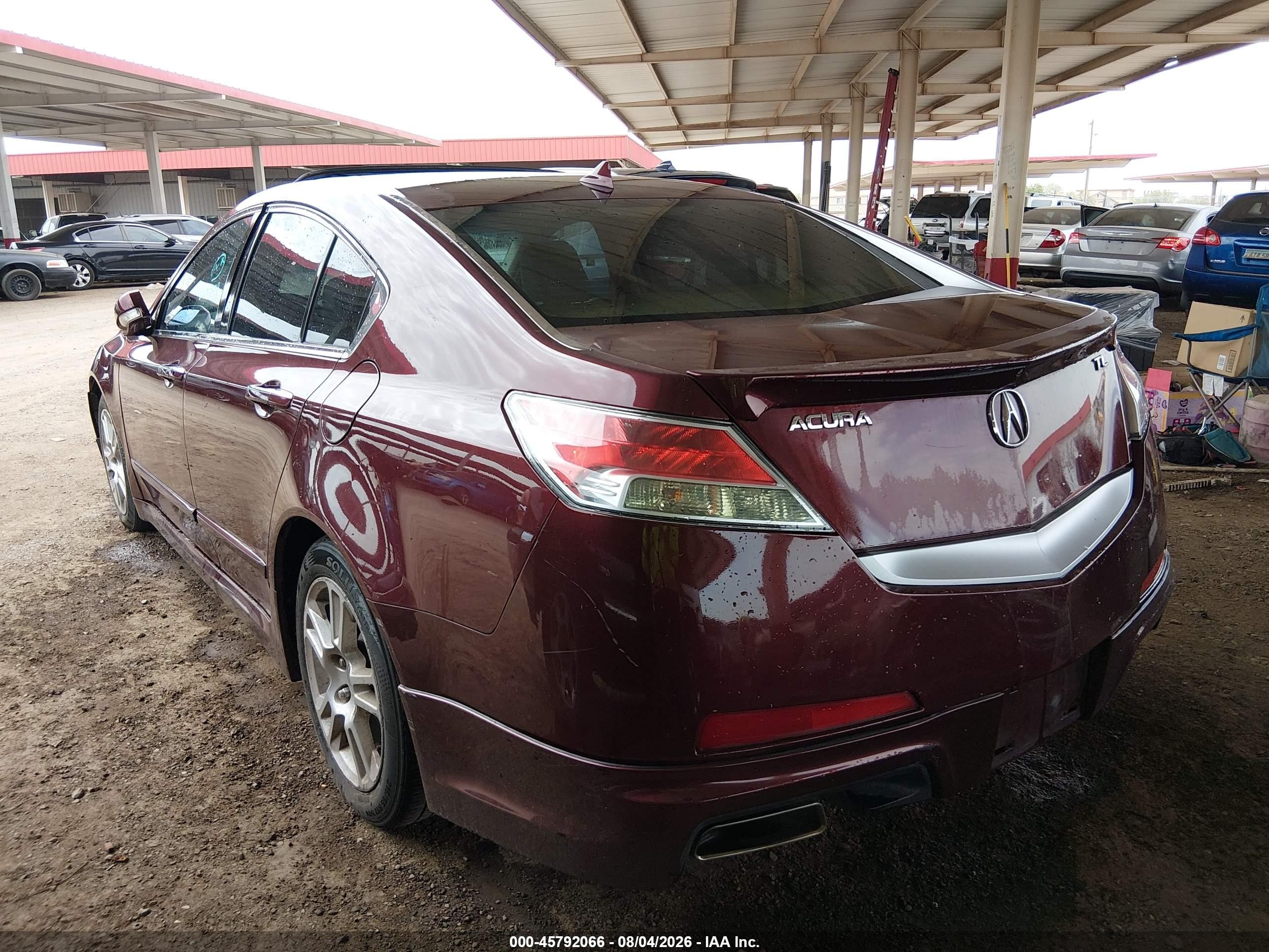 2009 Acura Tl 3.5 Красный vin: 19UUA86509A007085