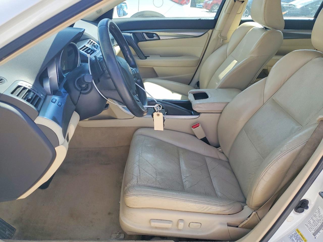 2009 Acura Tl White vin: 19UUA86519A011419