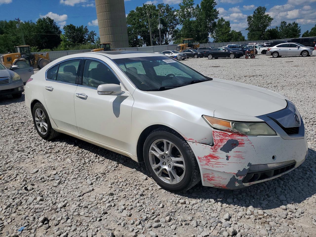 2009 Acura Tl White vin: 19UUA86519A011419